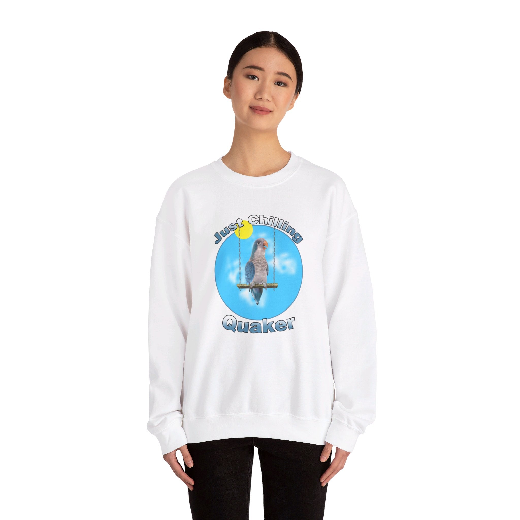 Just Chilling Swing Blue Quaker Sweatshirt