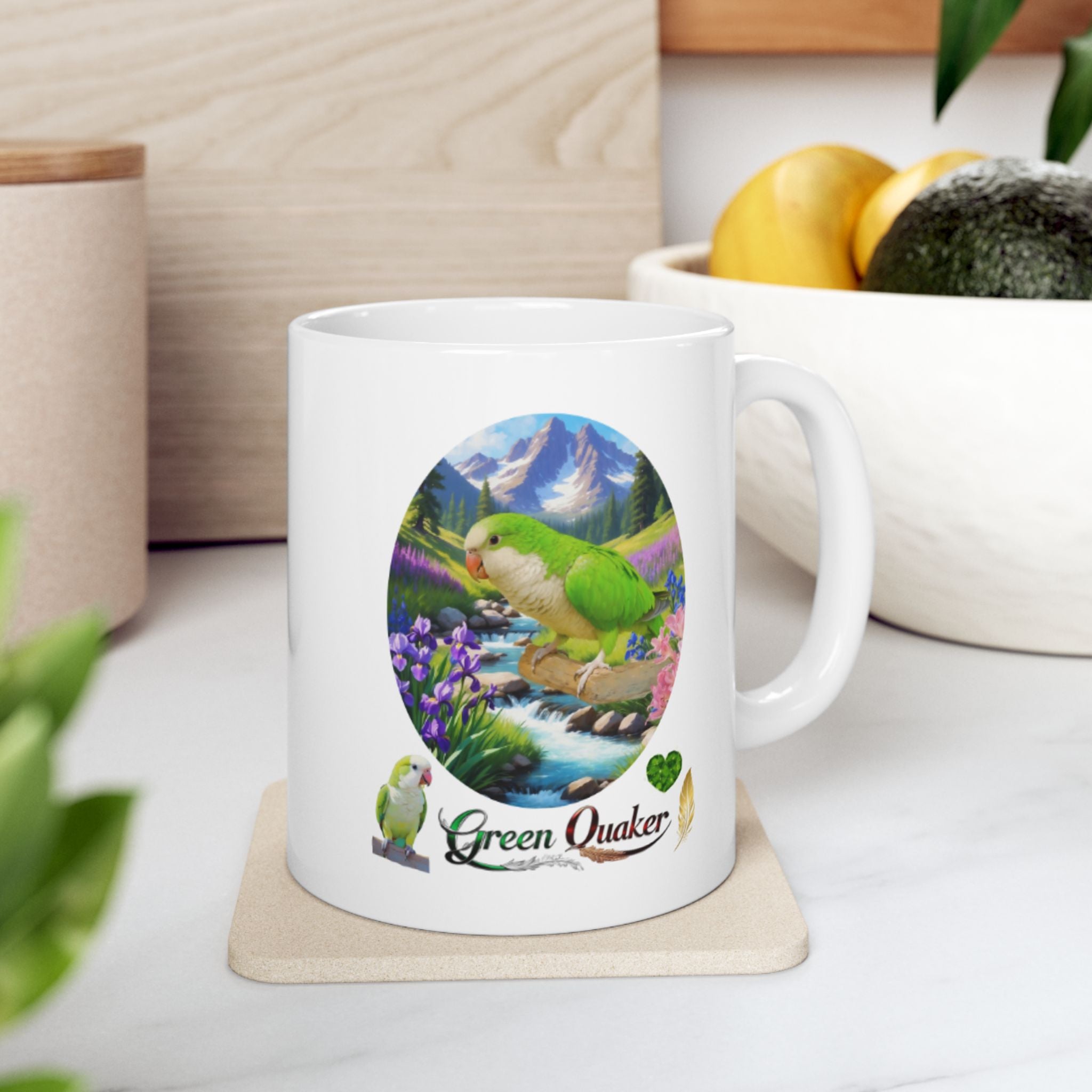 Green Quaker Nature Scenic Mug