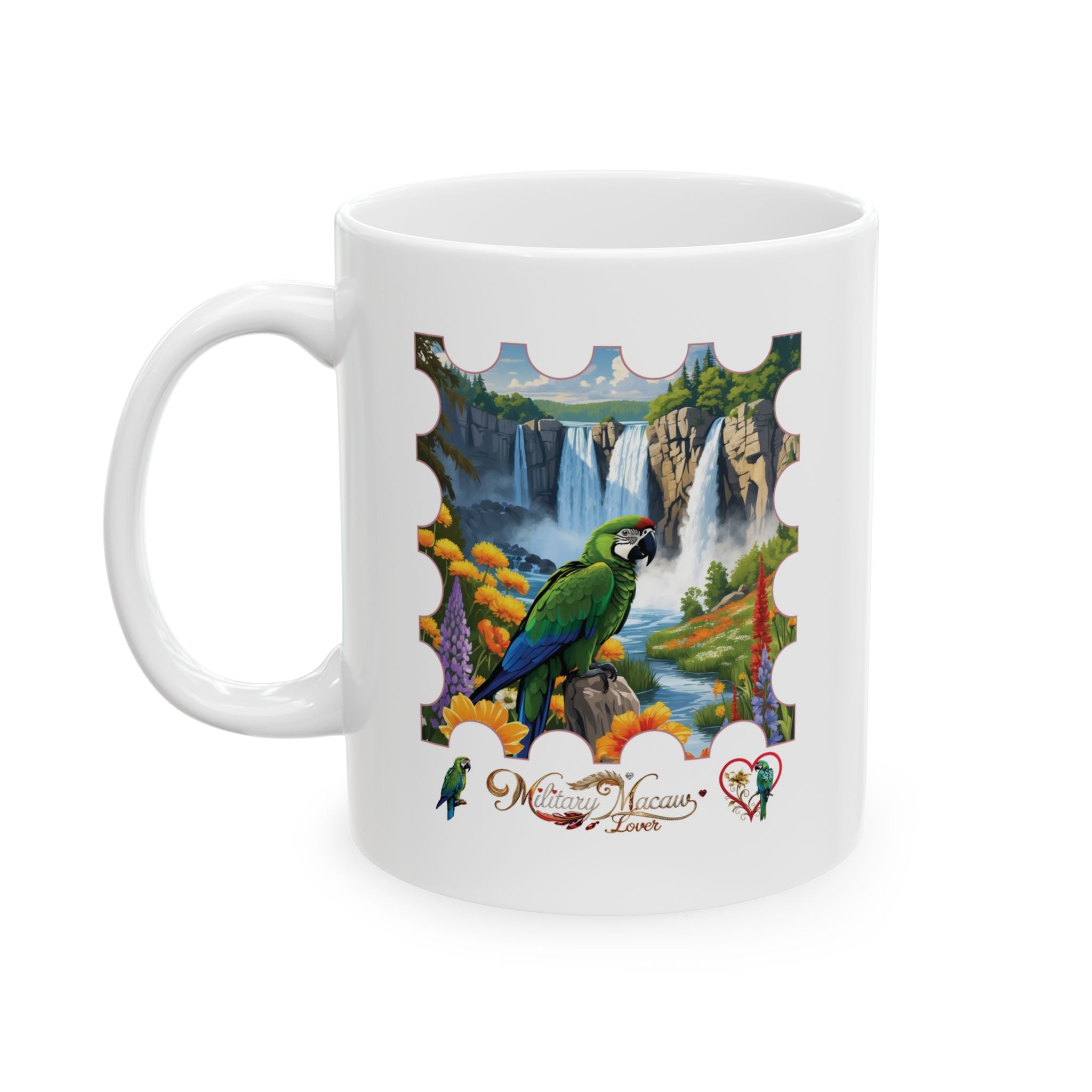 Military Macaw Lover Waterfall Mug