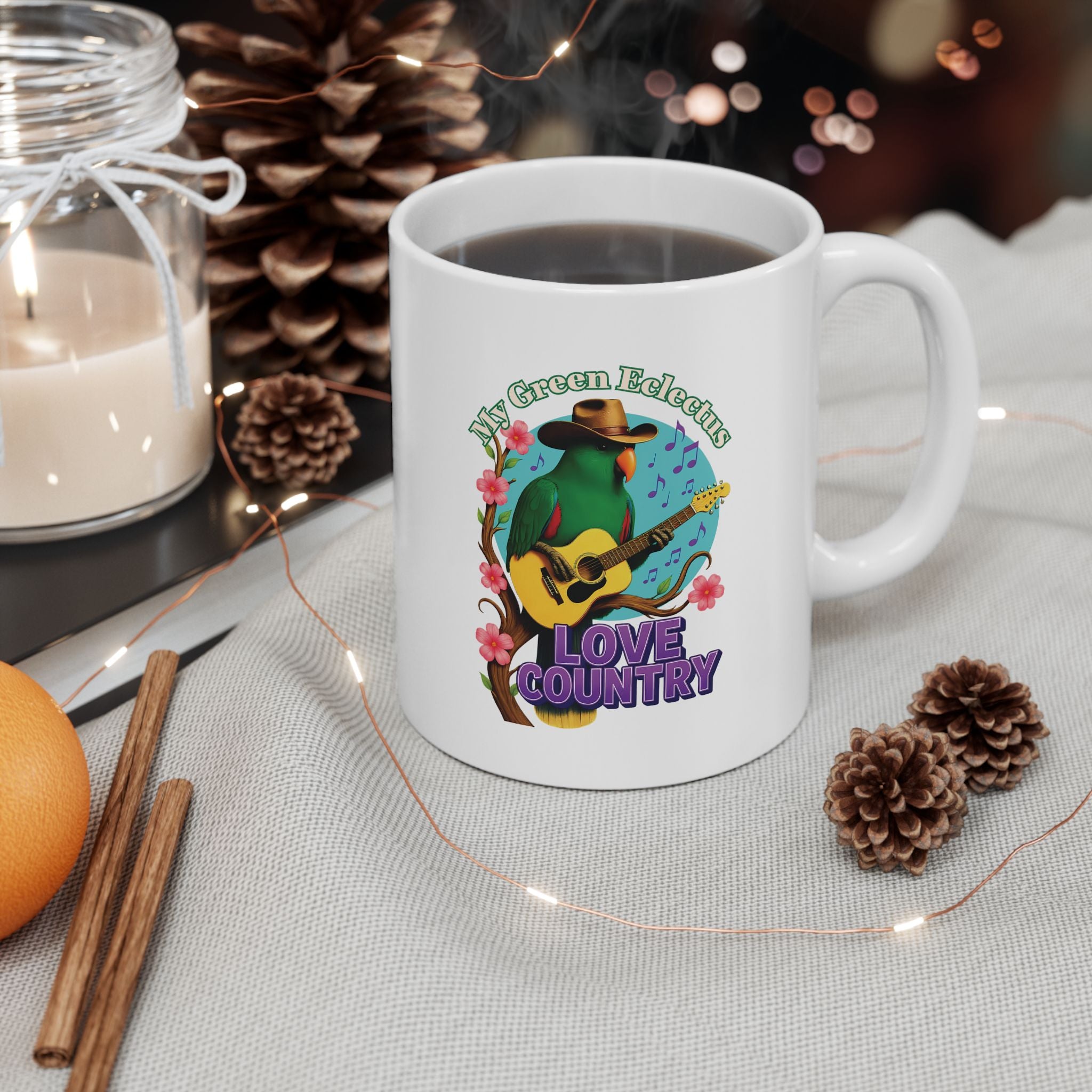 Green Eclectus Mug