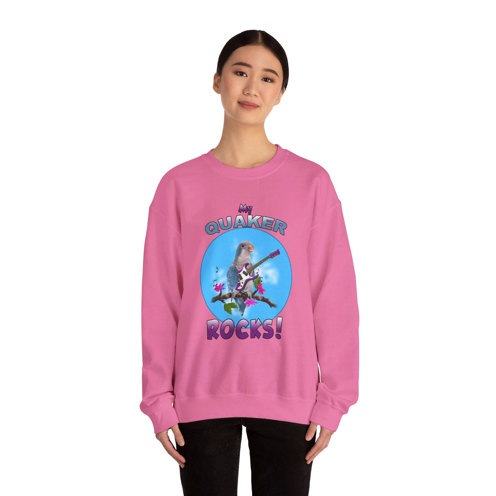 My Blue Quaker Rocks Guitar Sweatshirt