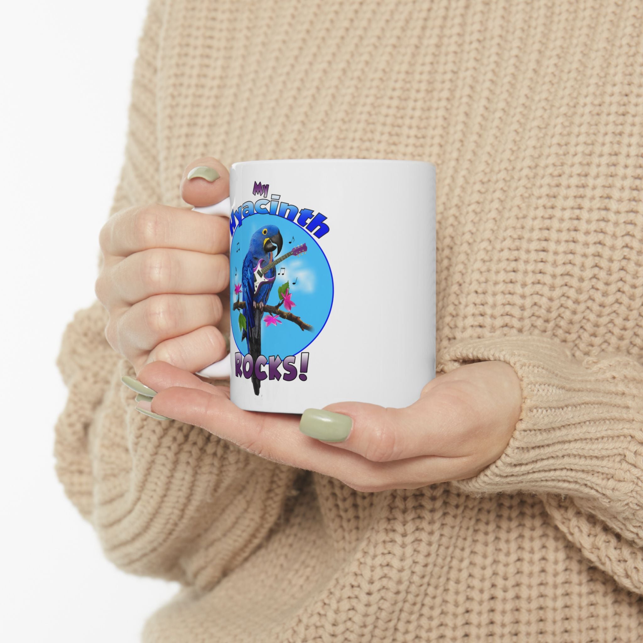 My Hyacinth Rocks Guitar Mug
