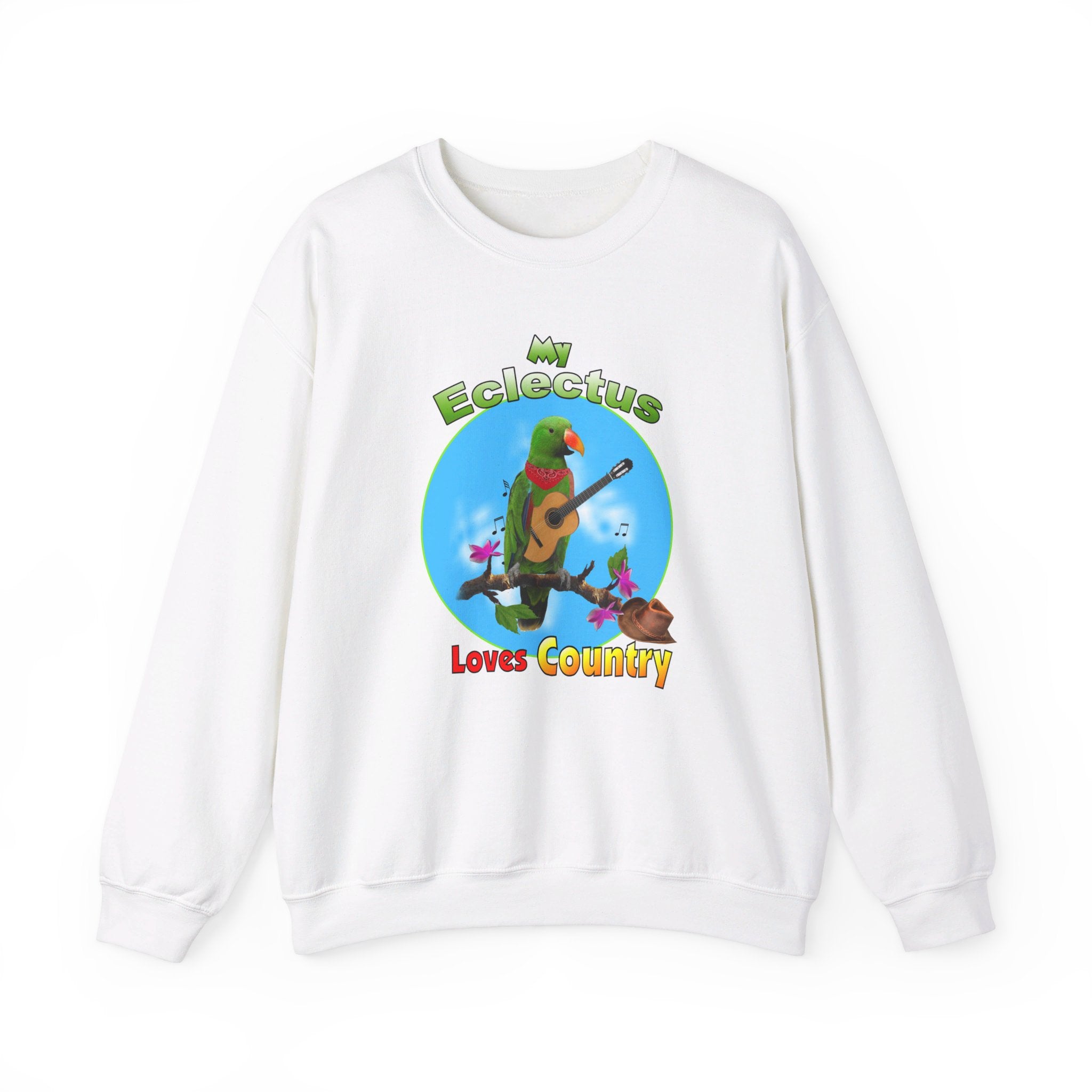 My Green Eclectus Loves Country Sweatshirt