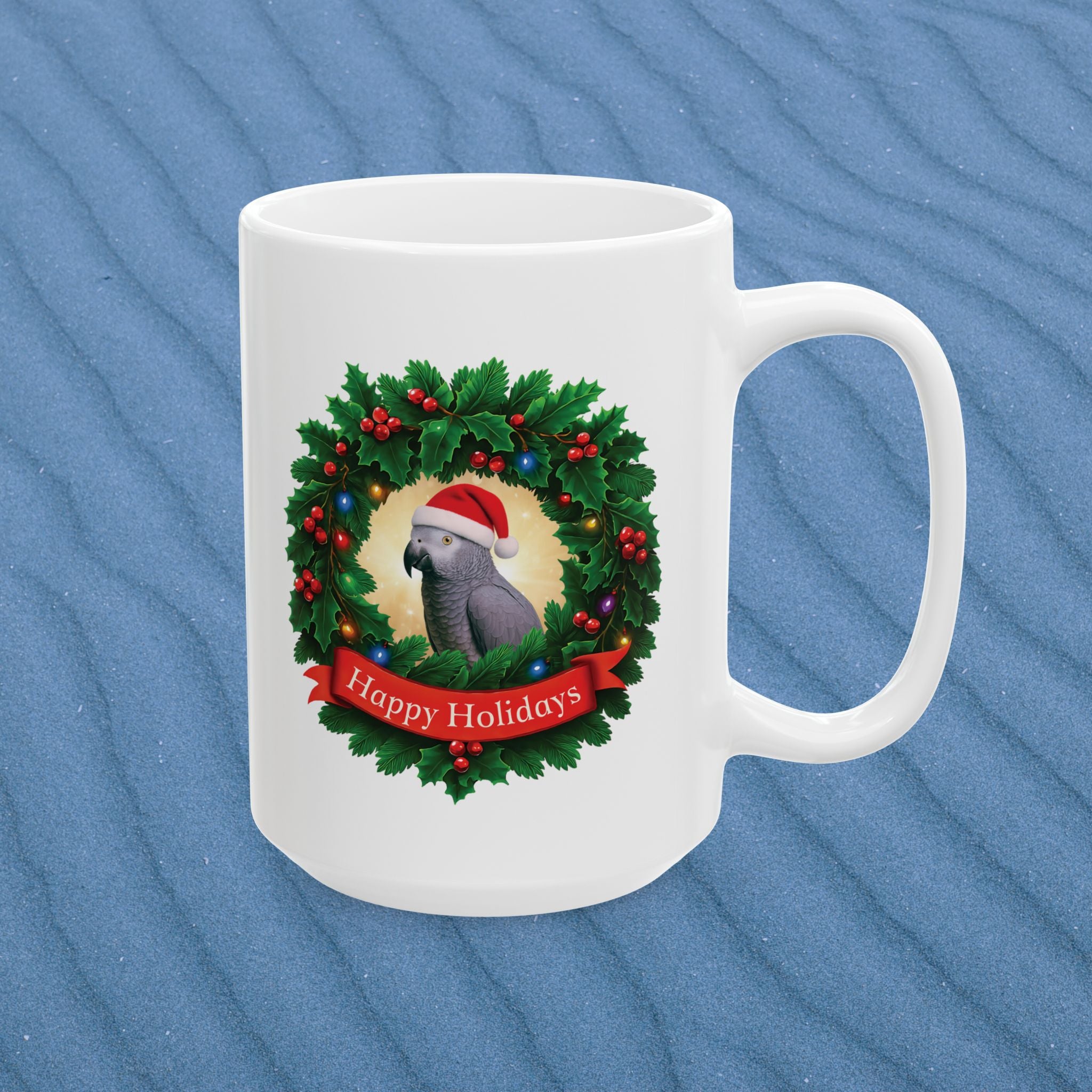African Grey Rocks Ceramic Mug,