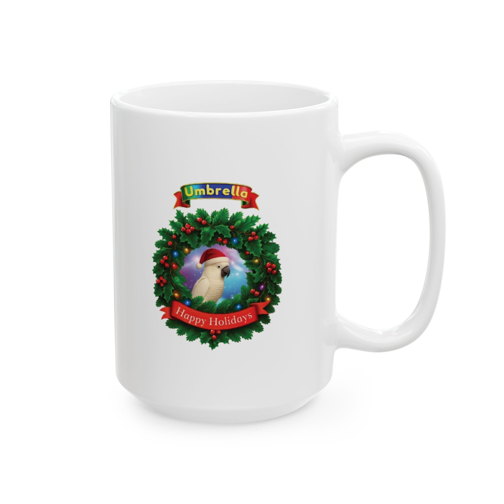 Happy Holidays Umbrella Mug