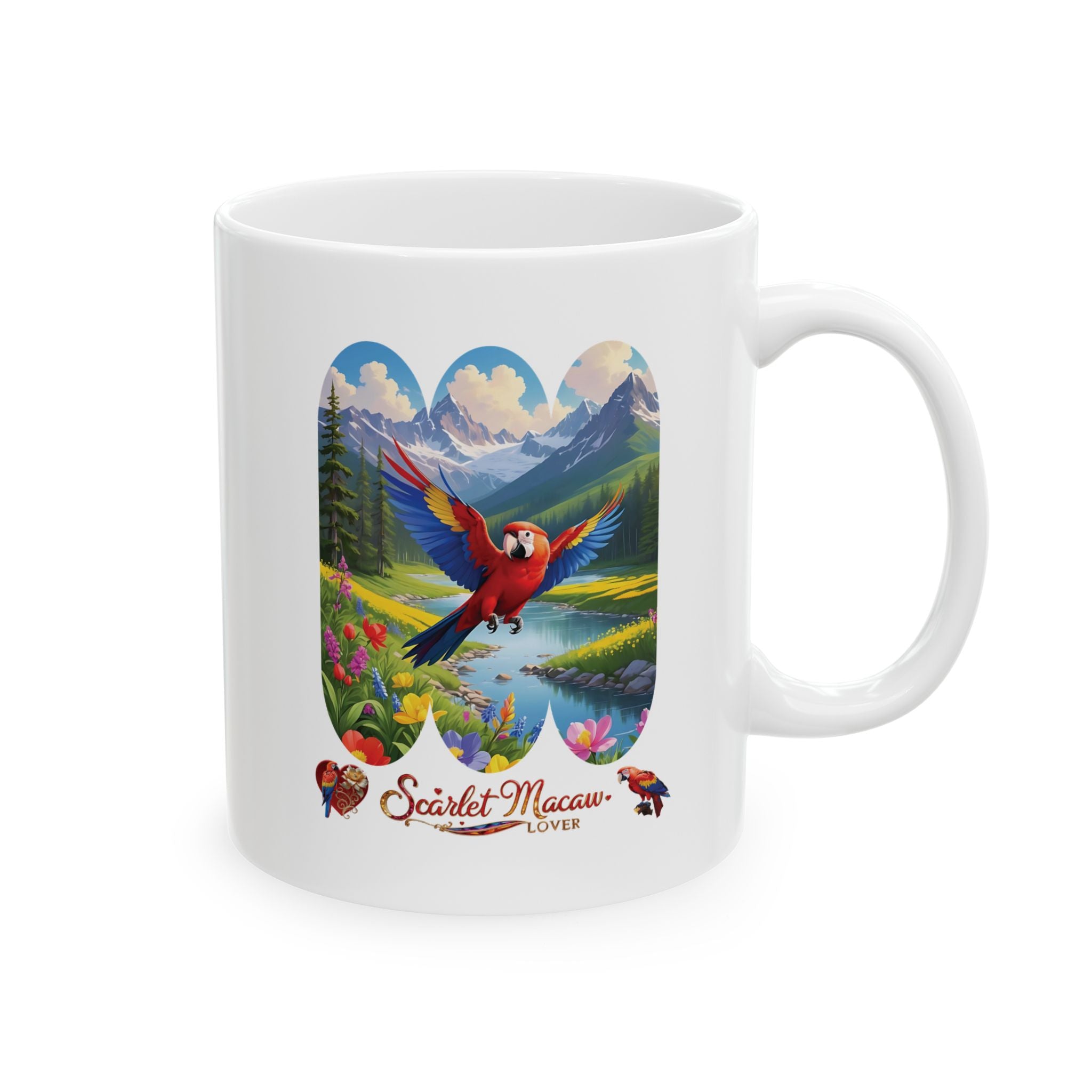 Red Scarlet Macaw Lover Mug