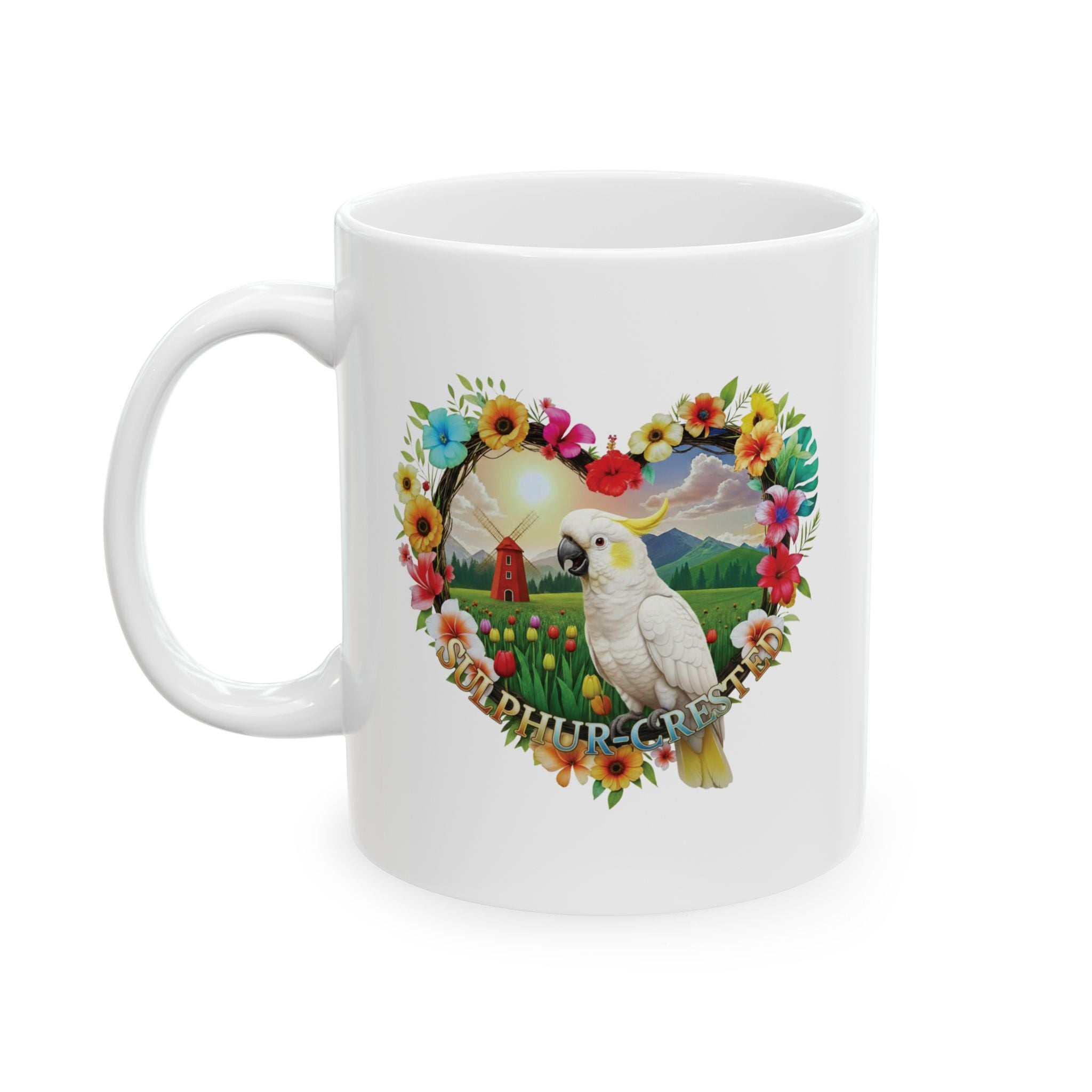 White Sulphur Crested Nature Mug
