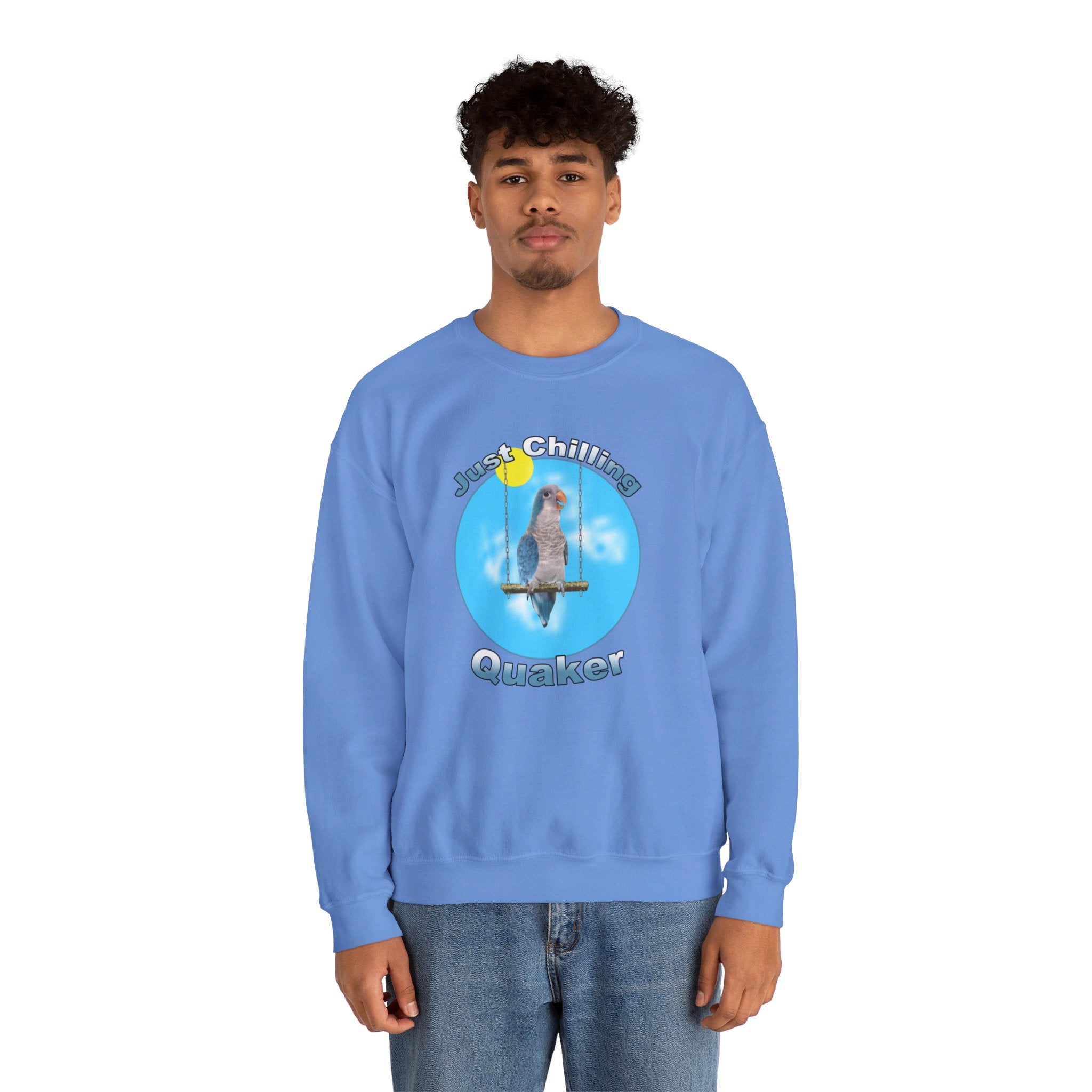 Just Chilling Swing Blue Quaker Sweatshirt