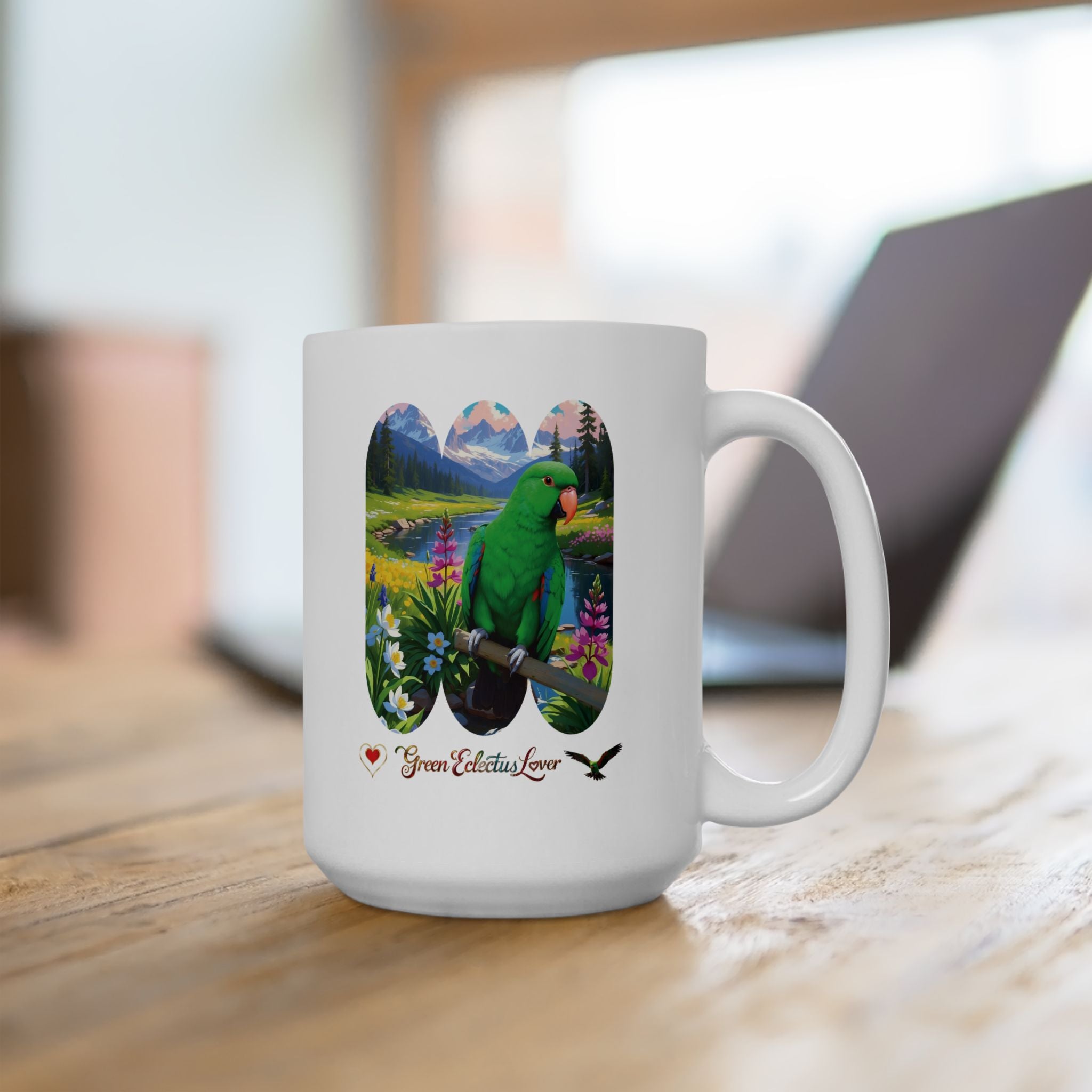 Green Eclectus Mug