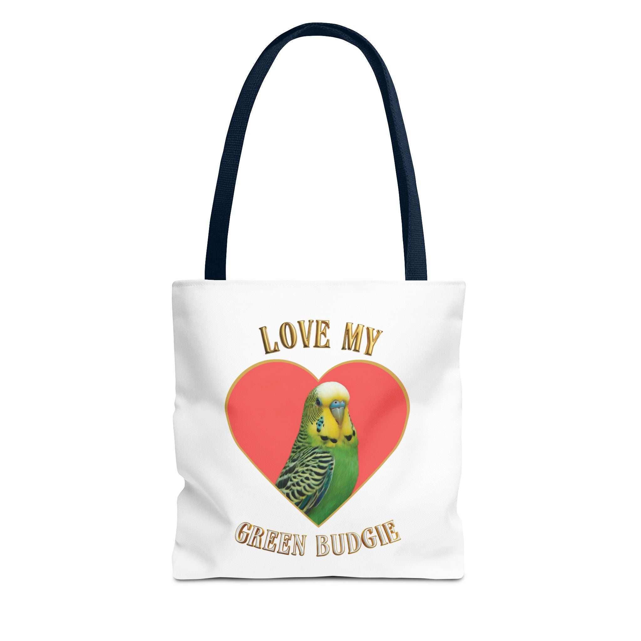 Love My Green Budgie Tote Bag