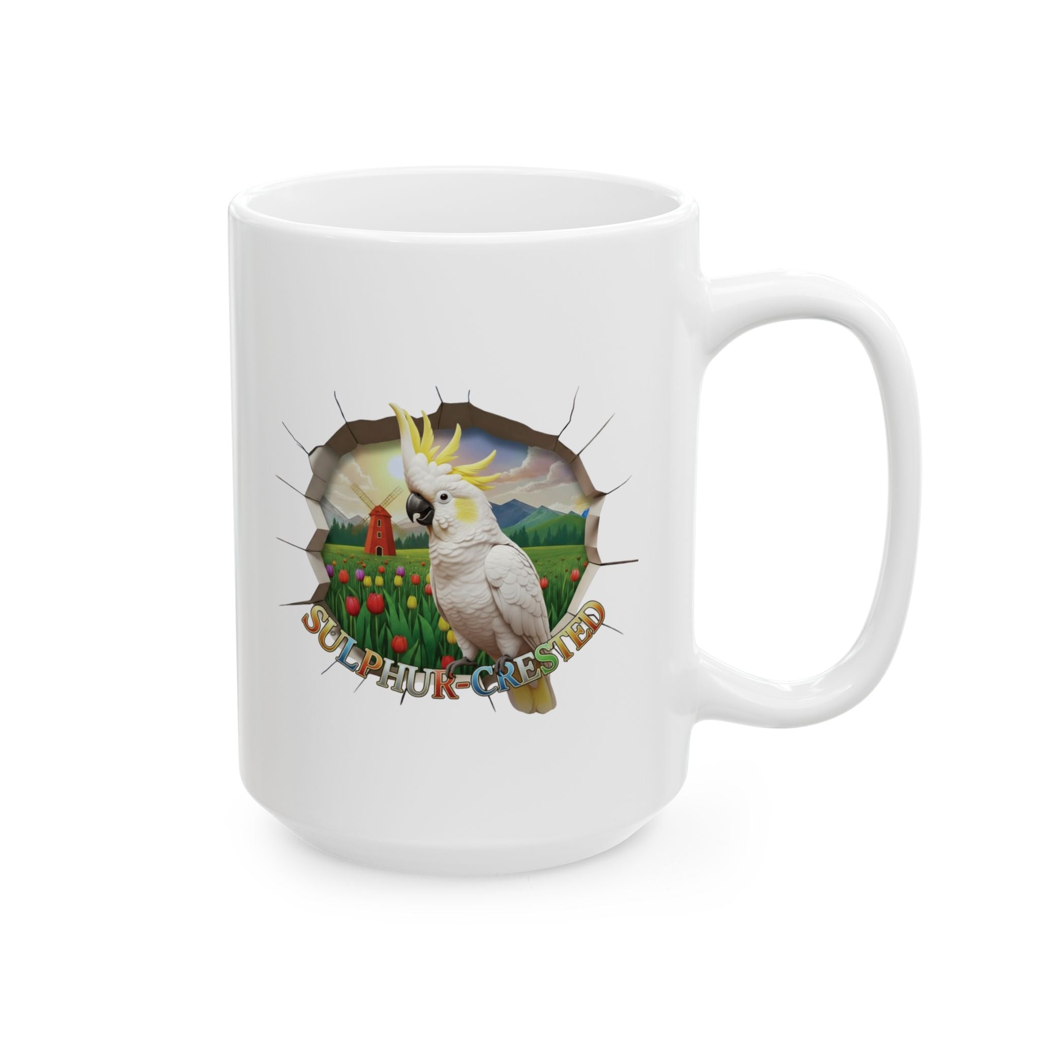 Sulphur Crested Tulip Field Mug