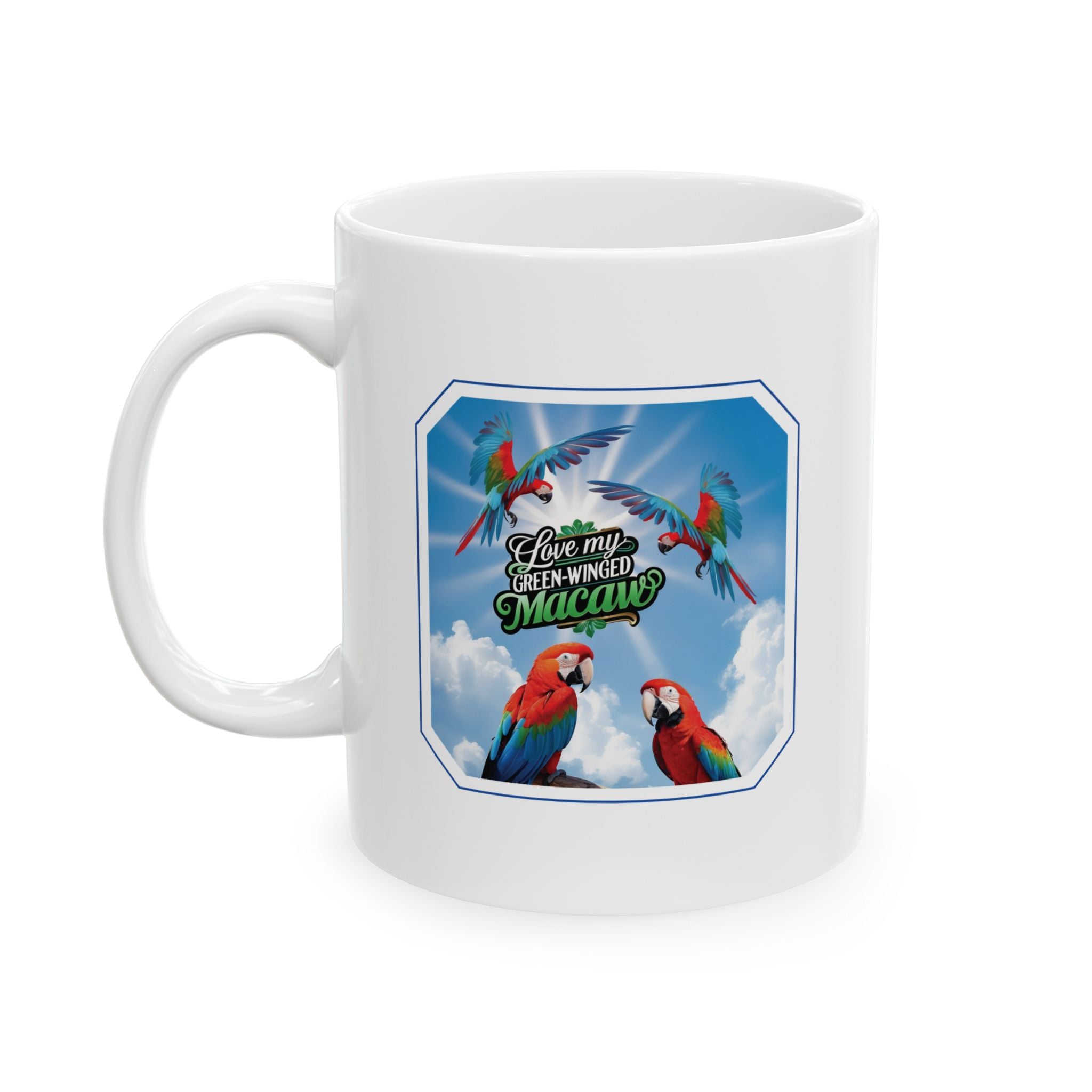 Love My Green Winged Macaw Mug