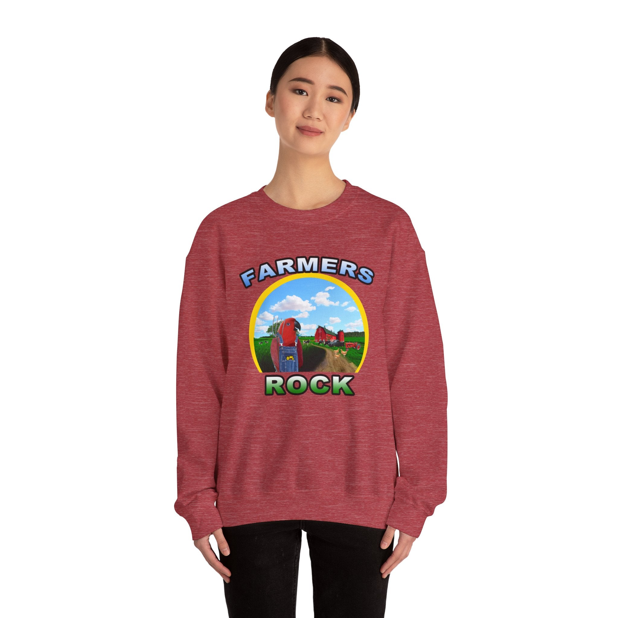 Farmers Rock Red Eclectus Sweatshirt