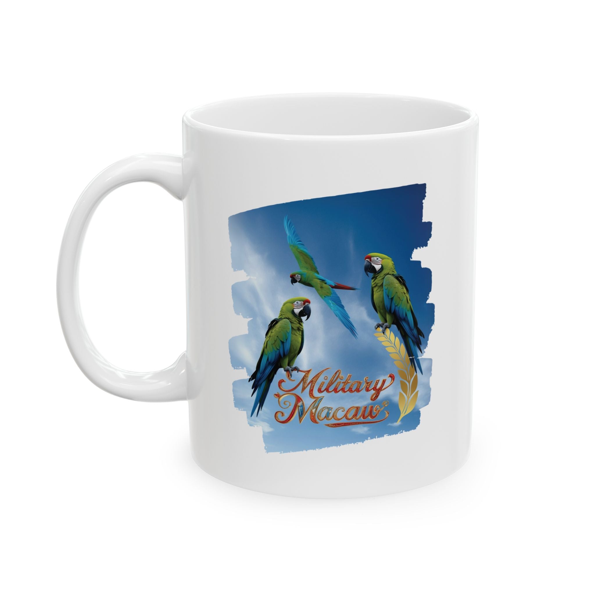 Military Macaw's Flying Mug