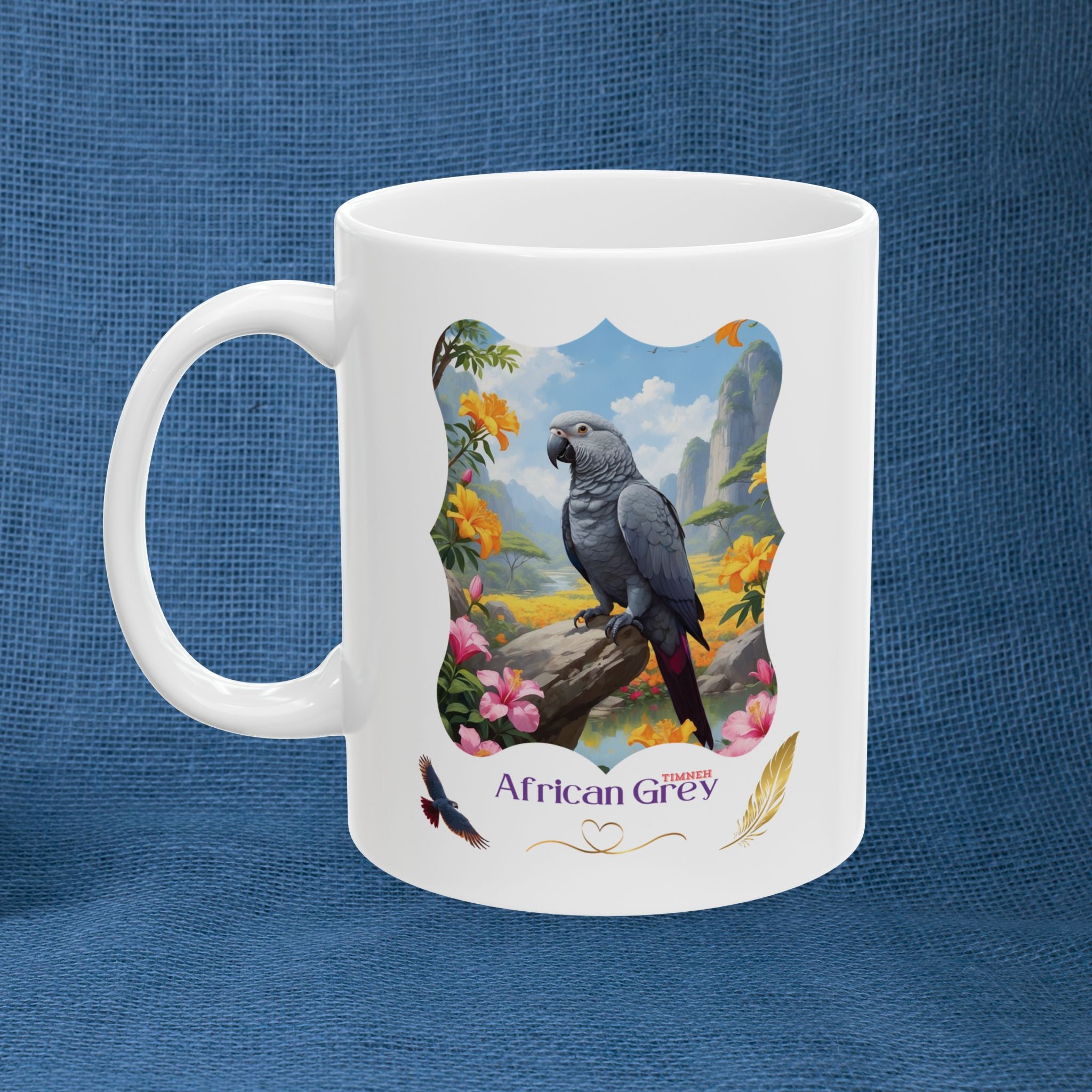 African Grey Timneh Valley Mug