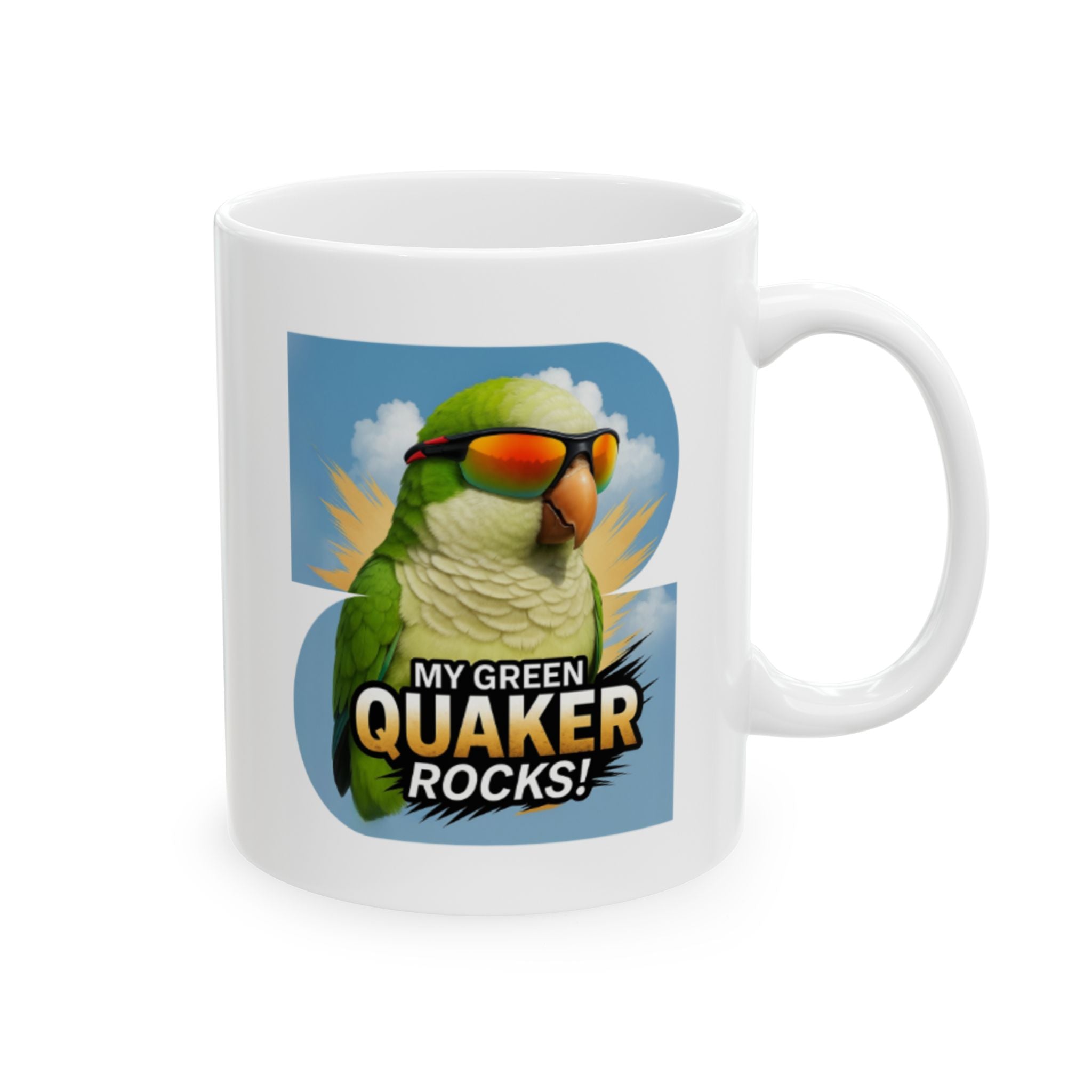 My Green Quaker Rocks Mug