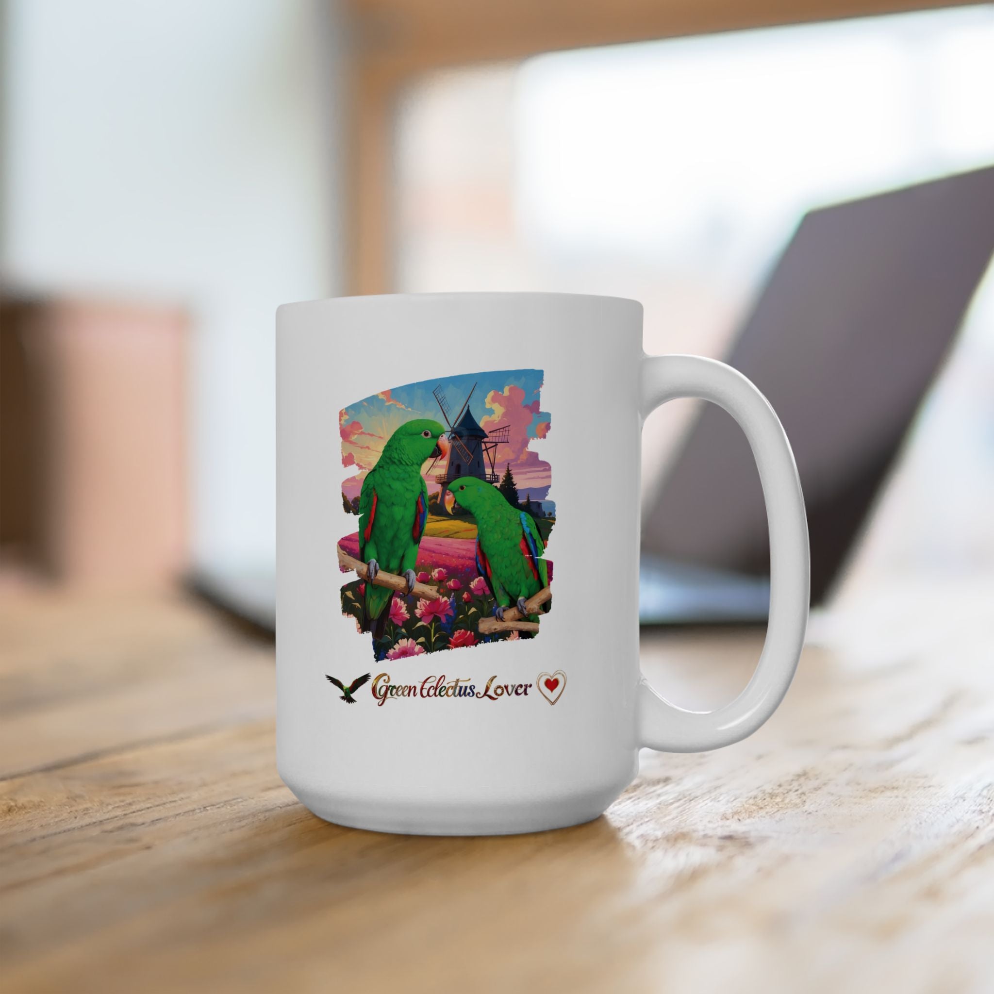 Green Eclectus Mug