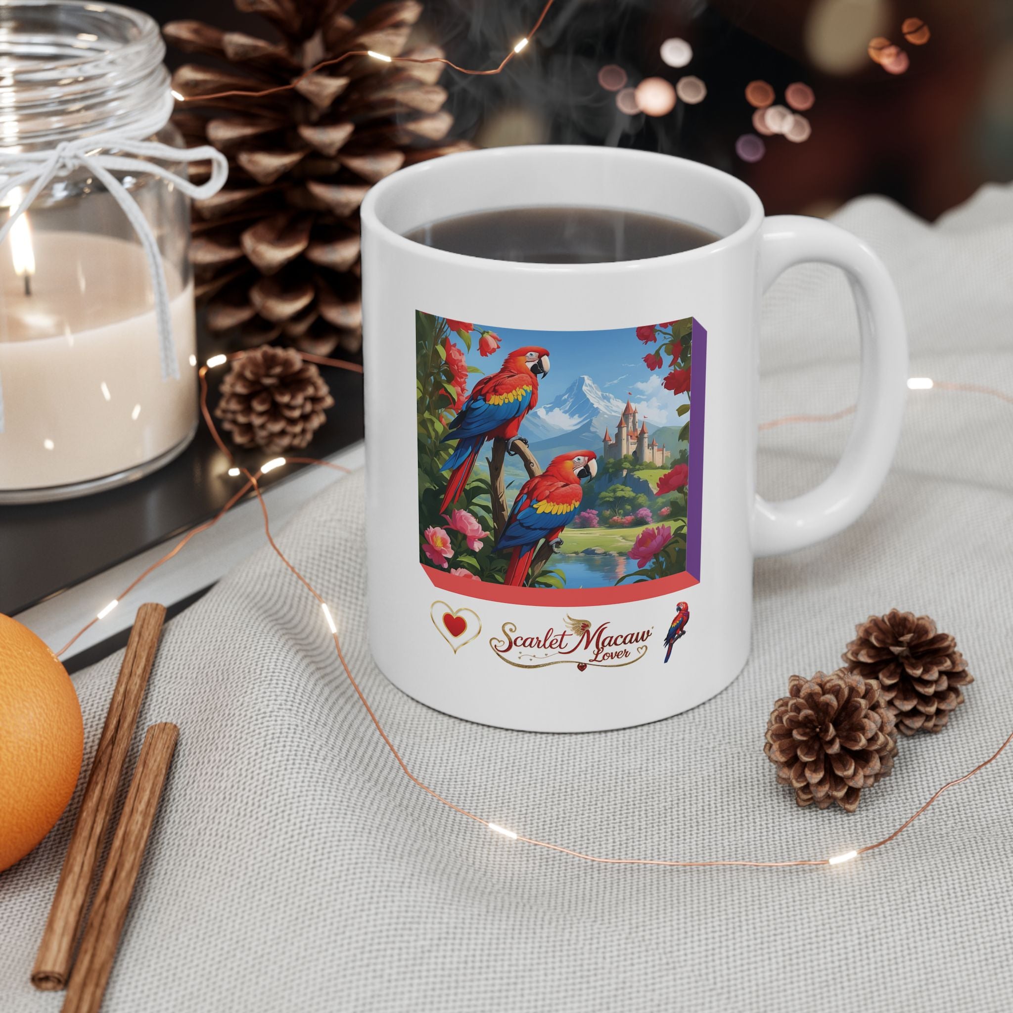 Nature Scarlet Macaw Lover Mug