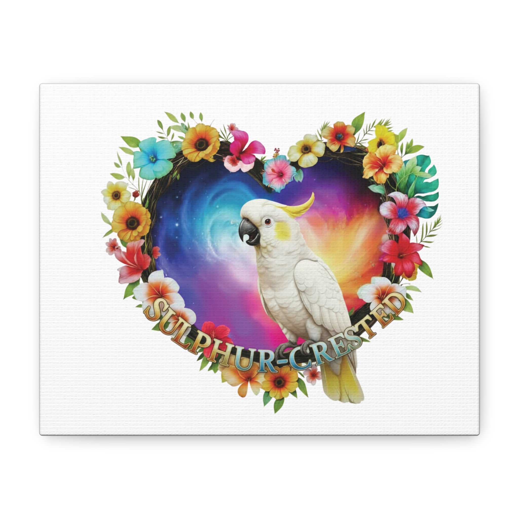 Sulphur Crested Flower Heart Wall-Hanging