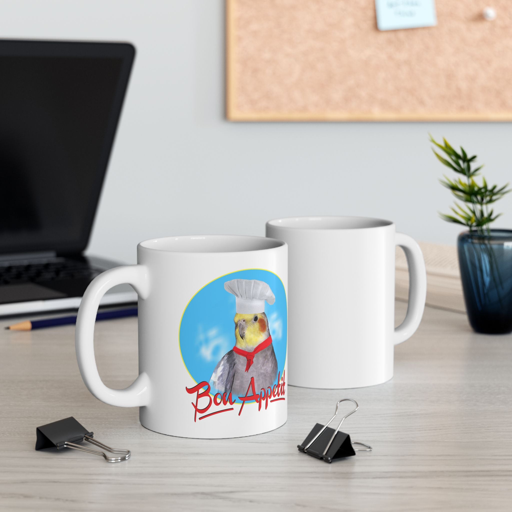 Bon Appetit Cockatiel Mug