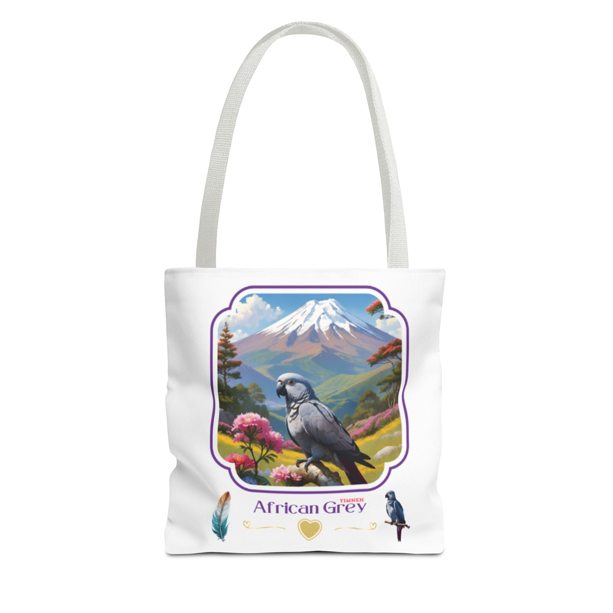 African Grey Timneh Valley Tote Bag