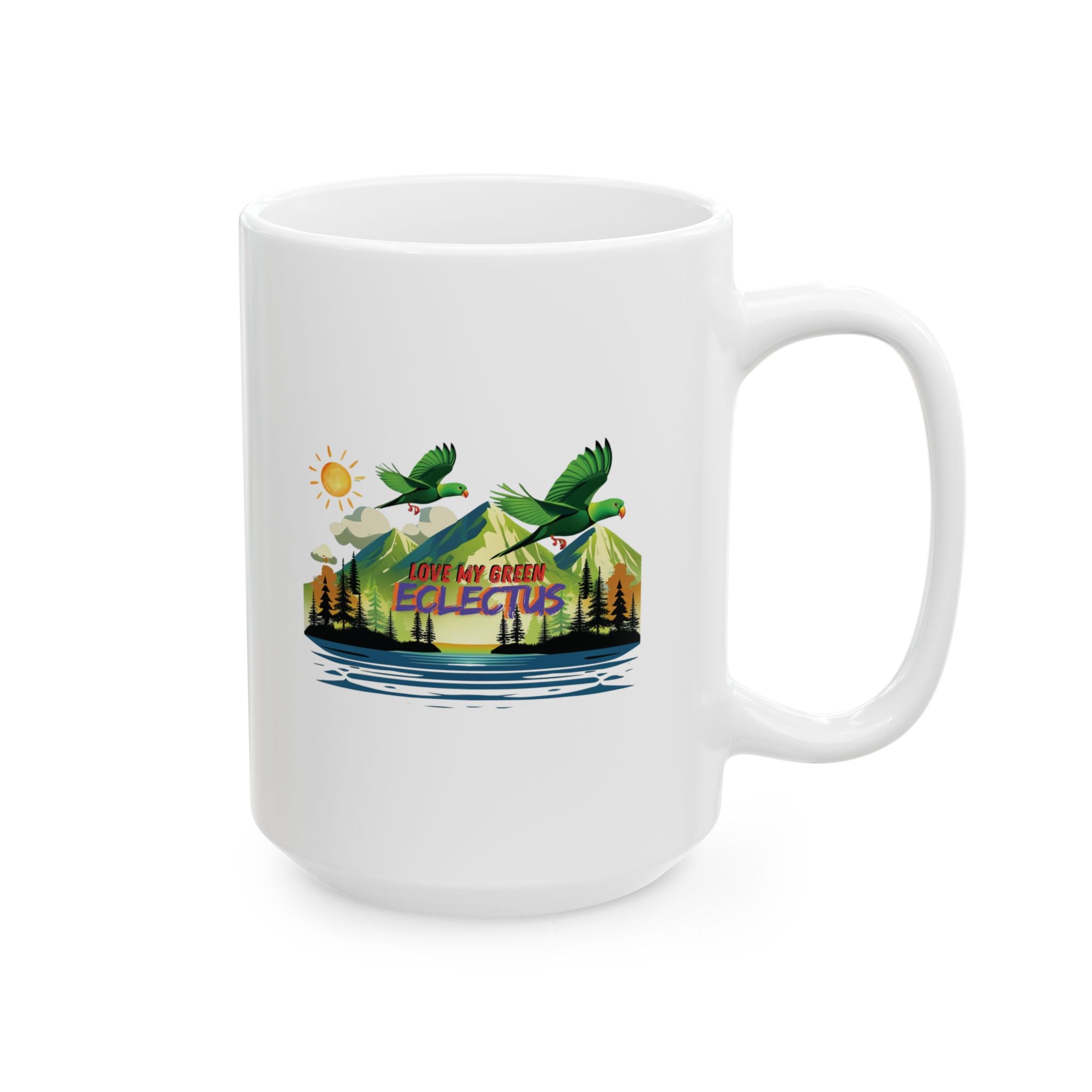 Love My Green Eclectus Mug