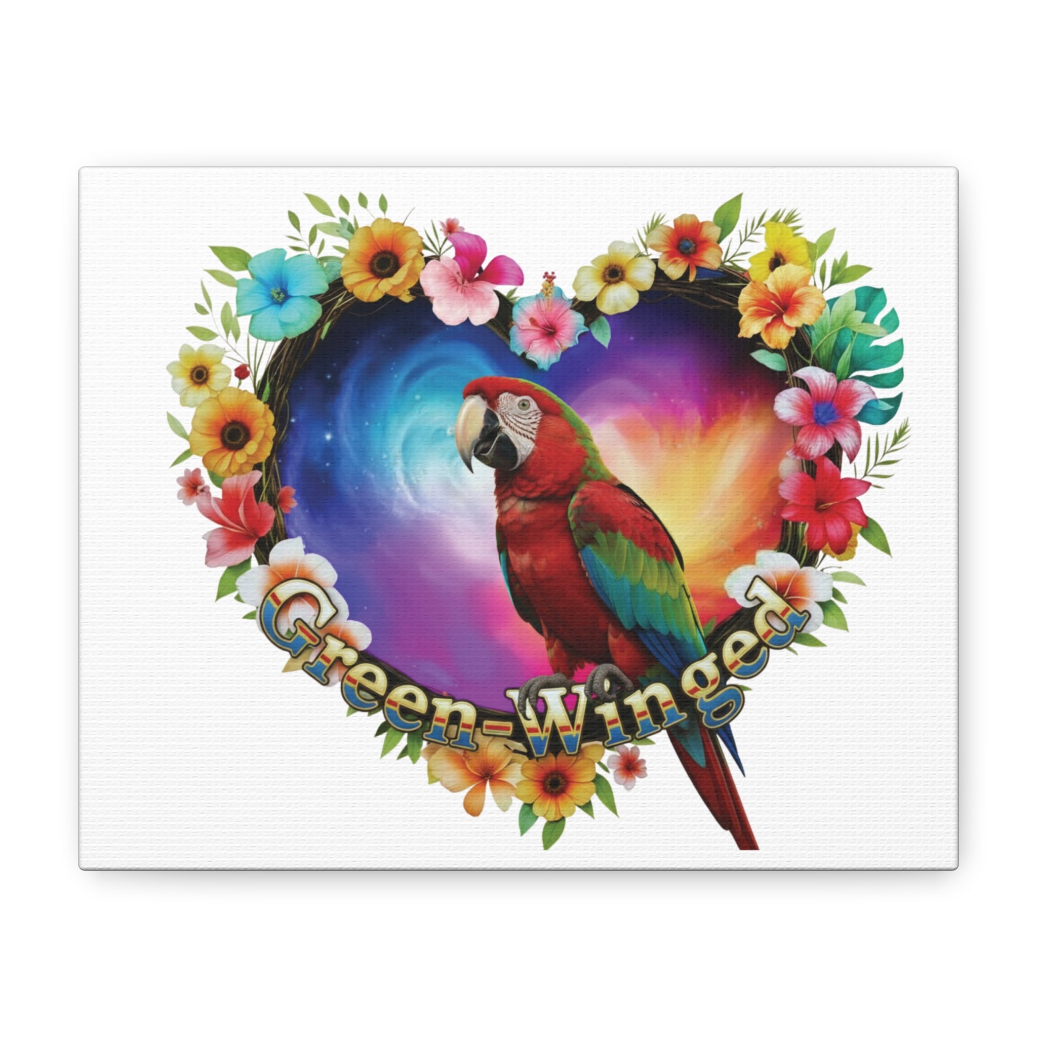 Colorful Green Winged Wall-Hanging