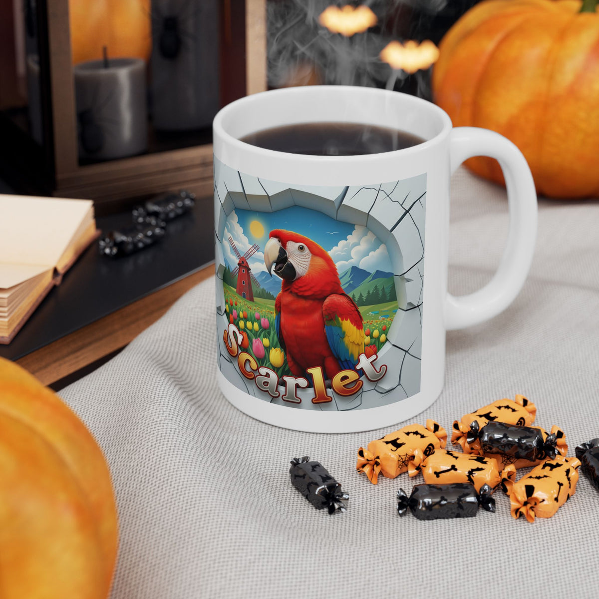 Scarlet Meadow Scenic Mug