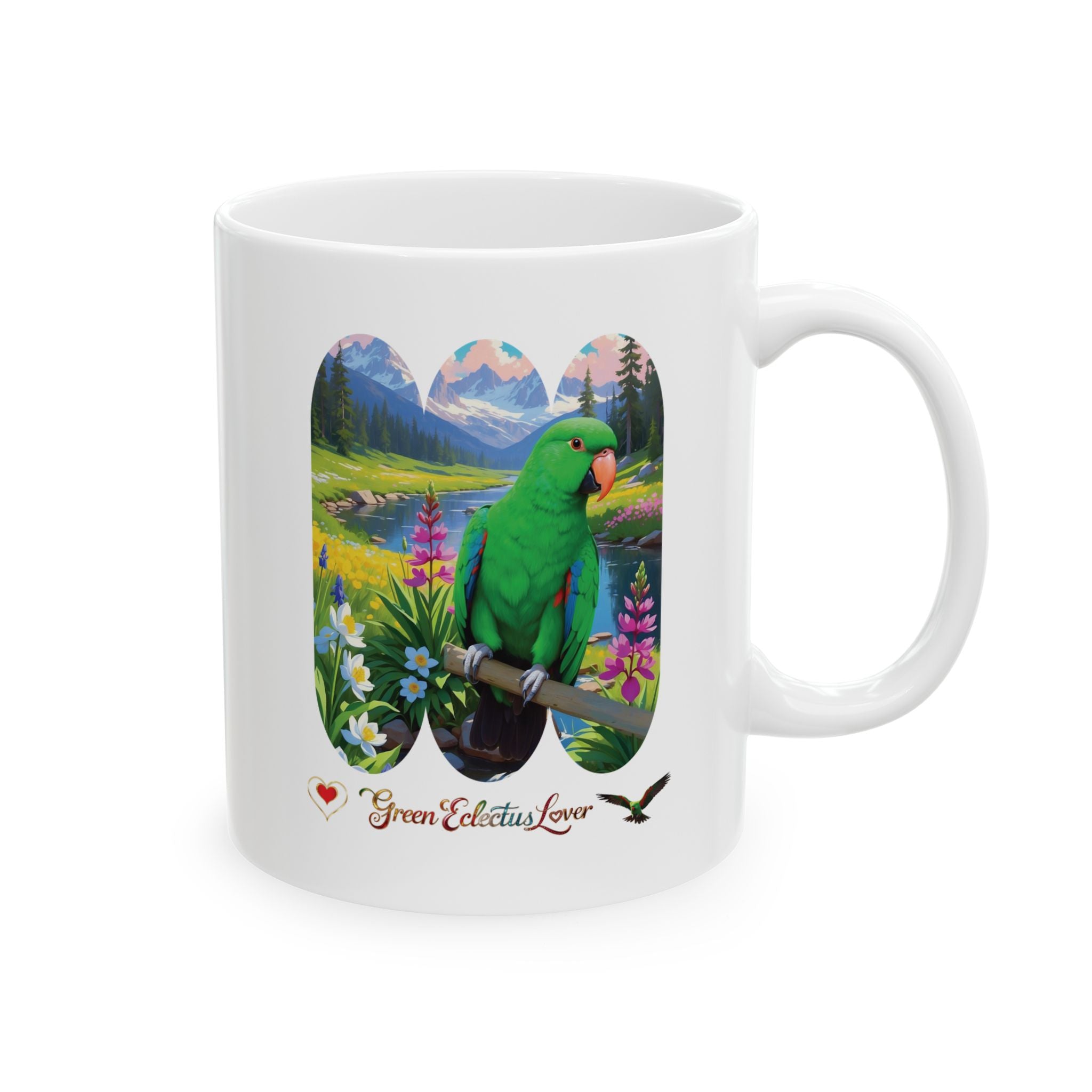 Green Eclectus Mug