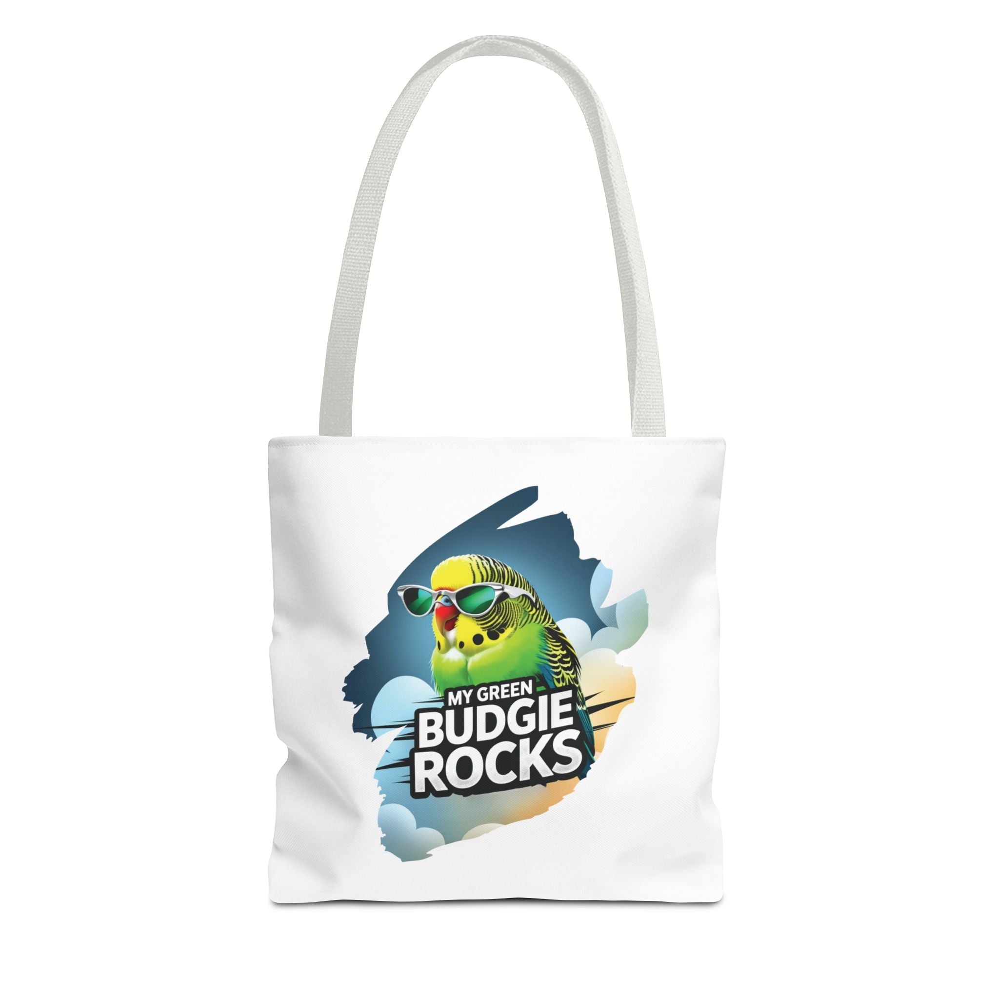 Green Budgie Rocks Tote Bag
