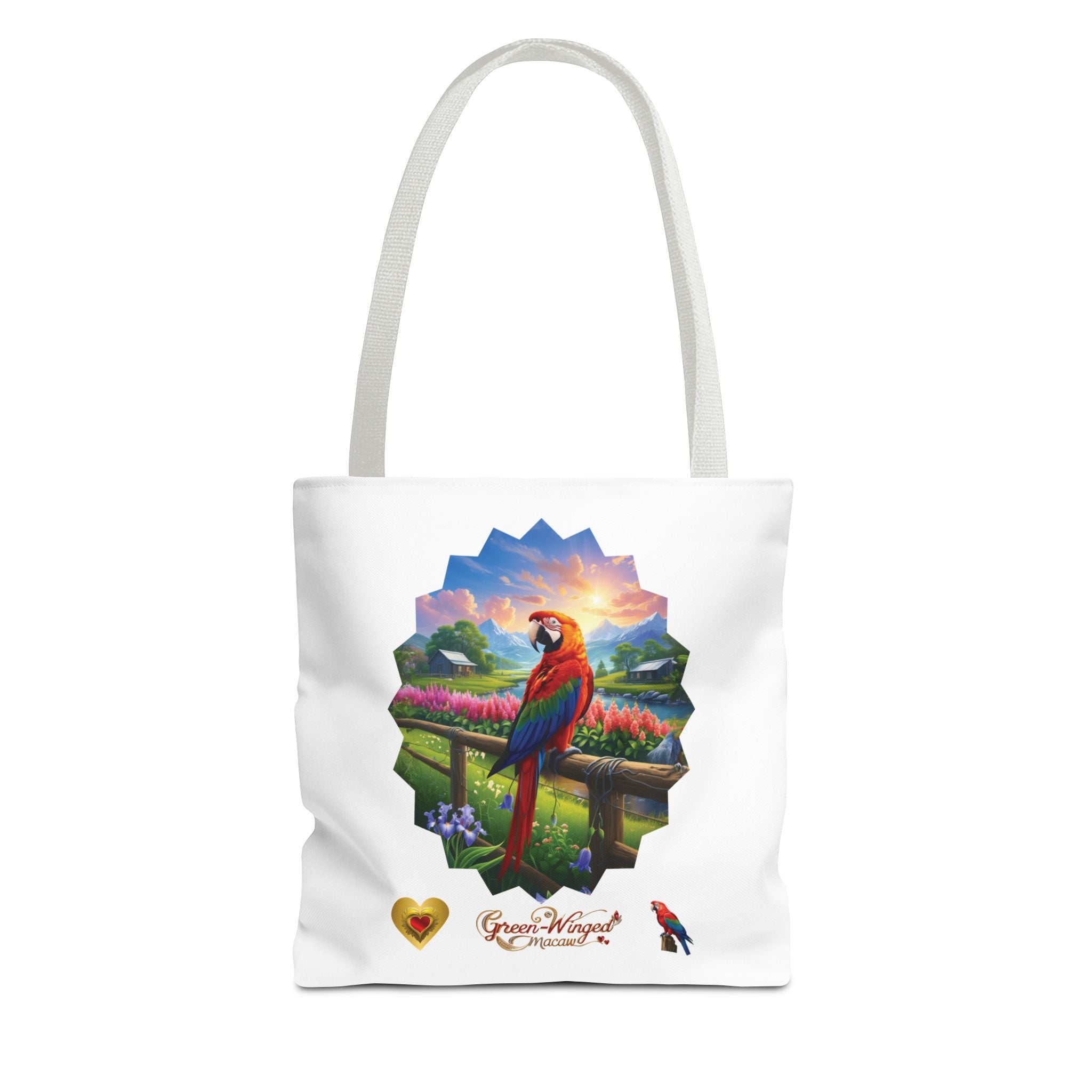 Green Winged Macaw Nature Tote Bag