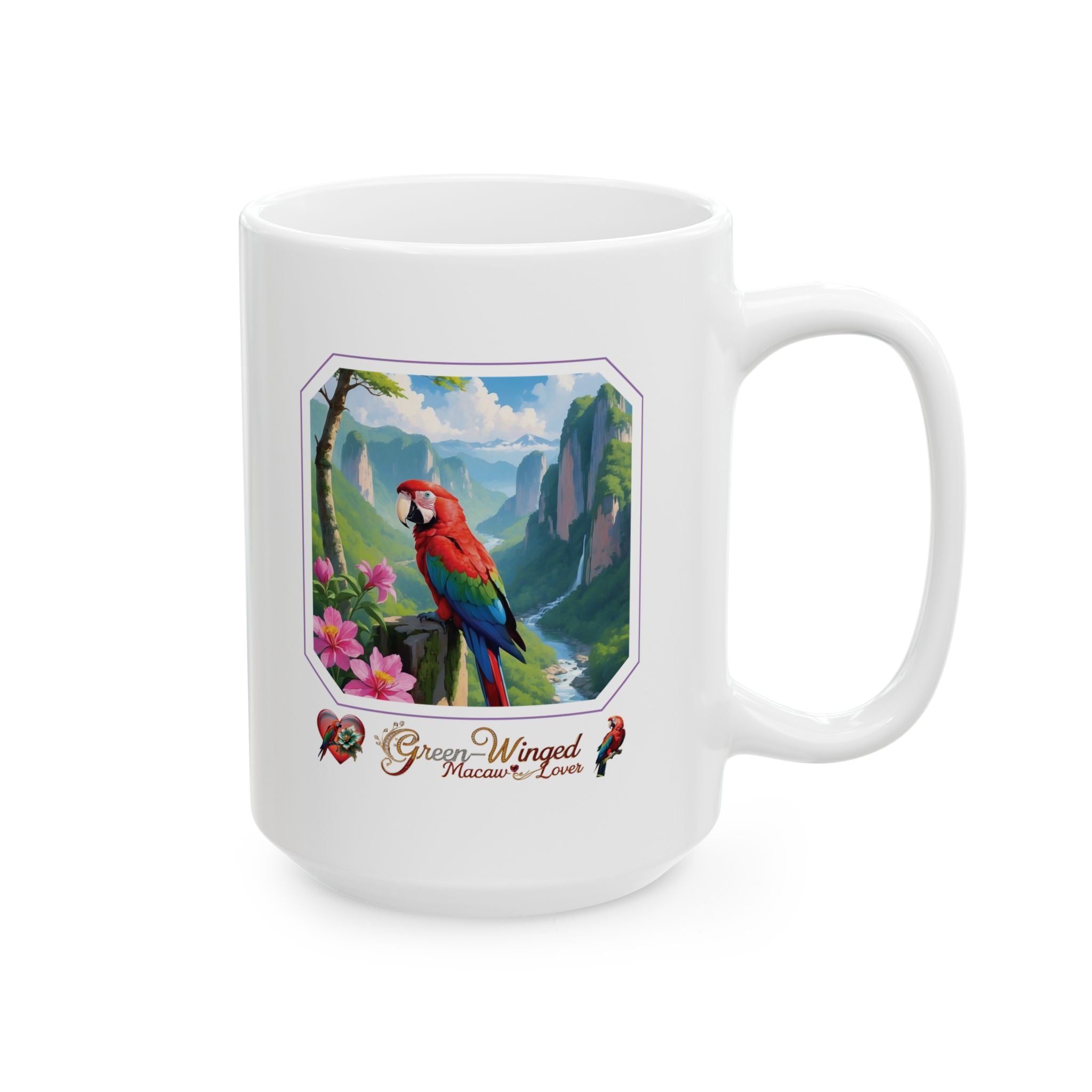 Green Winged Macaw Lover Mug
