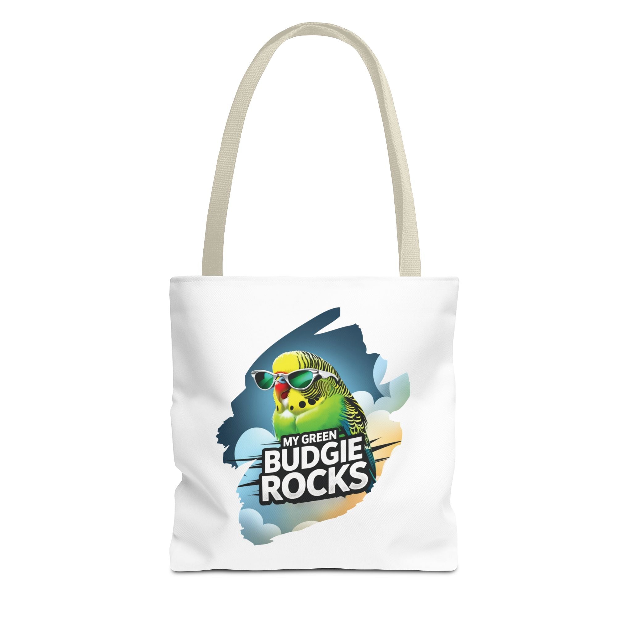 Green Budgie Rocks Tote Bag