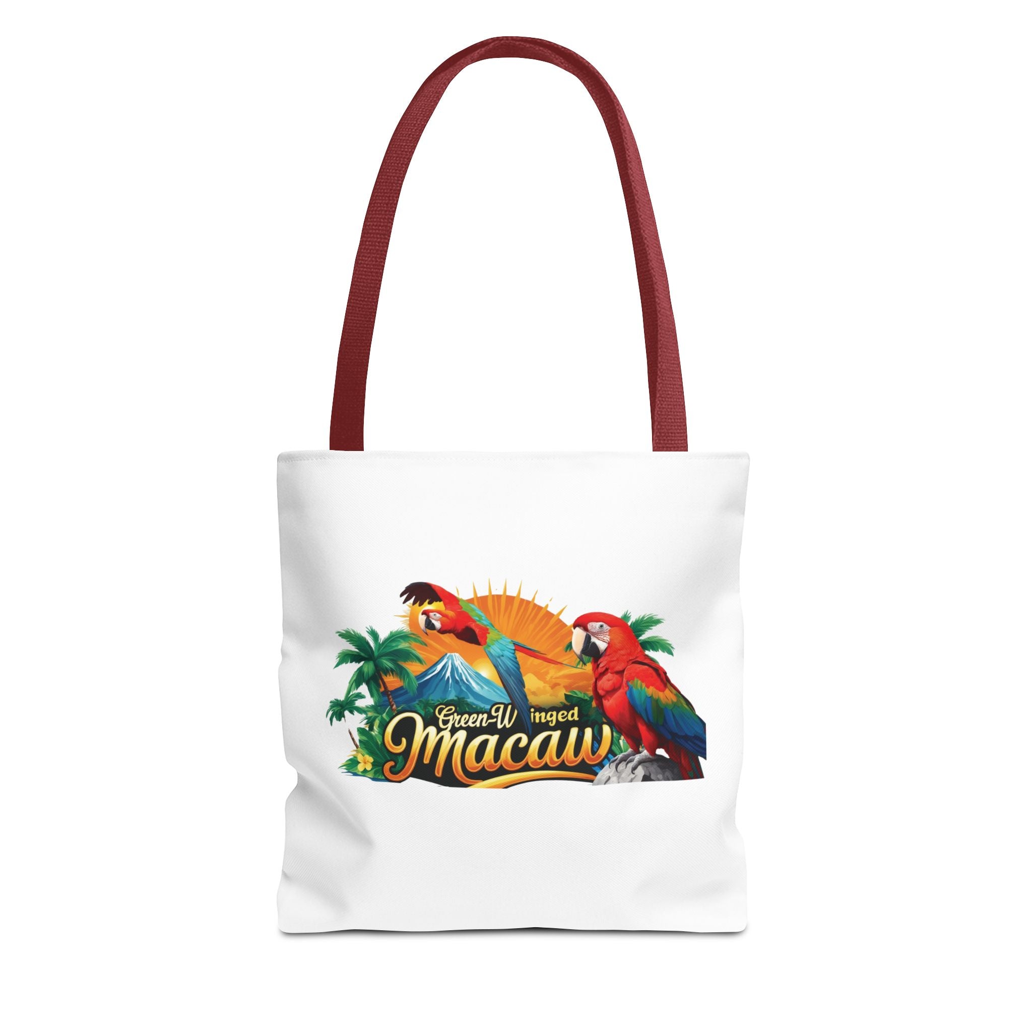 Rainbow Green Winged Macaw Tote Bag