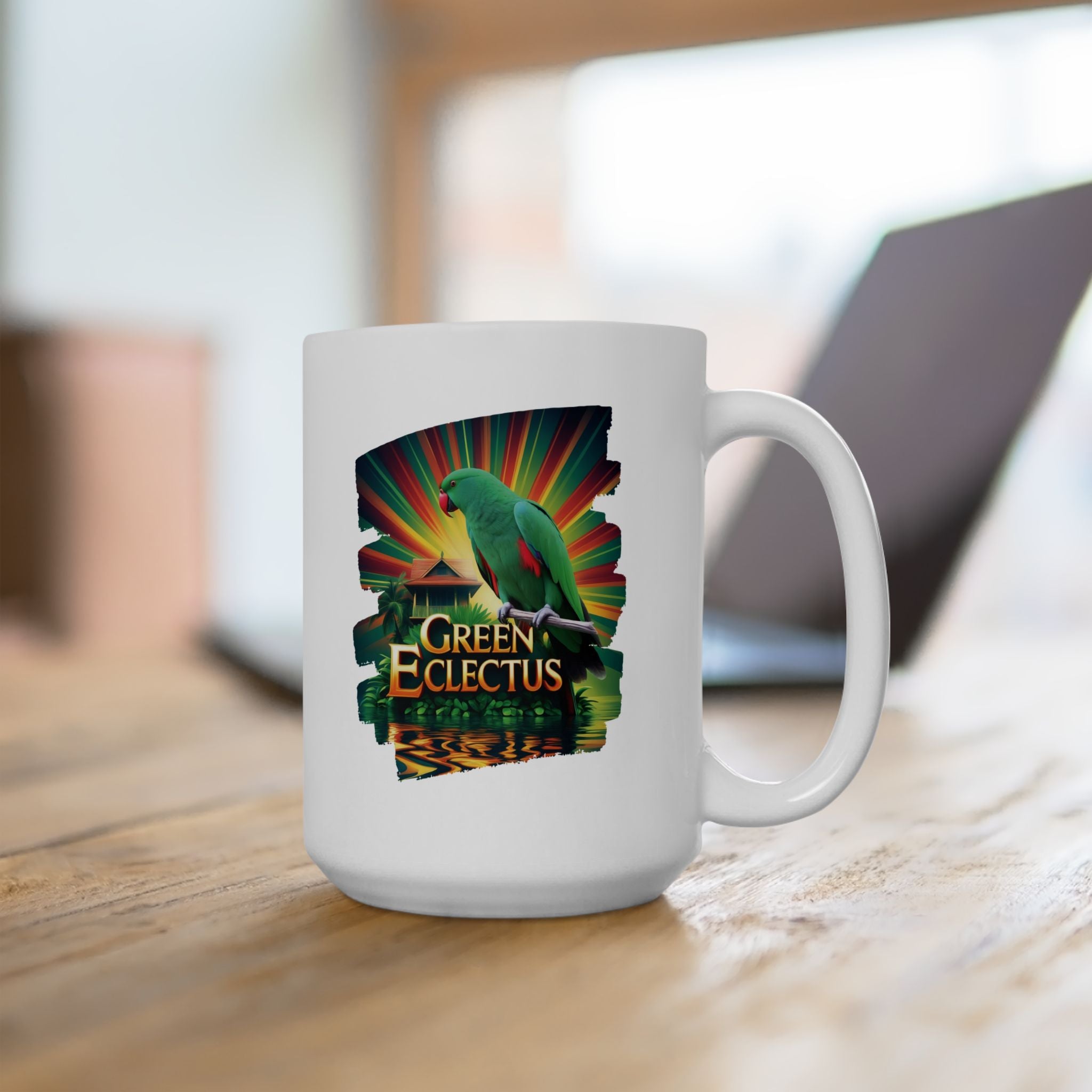 Green Eclectus Mug