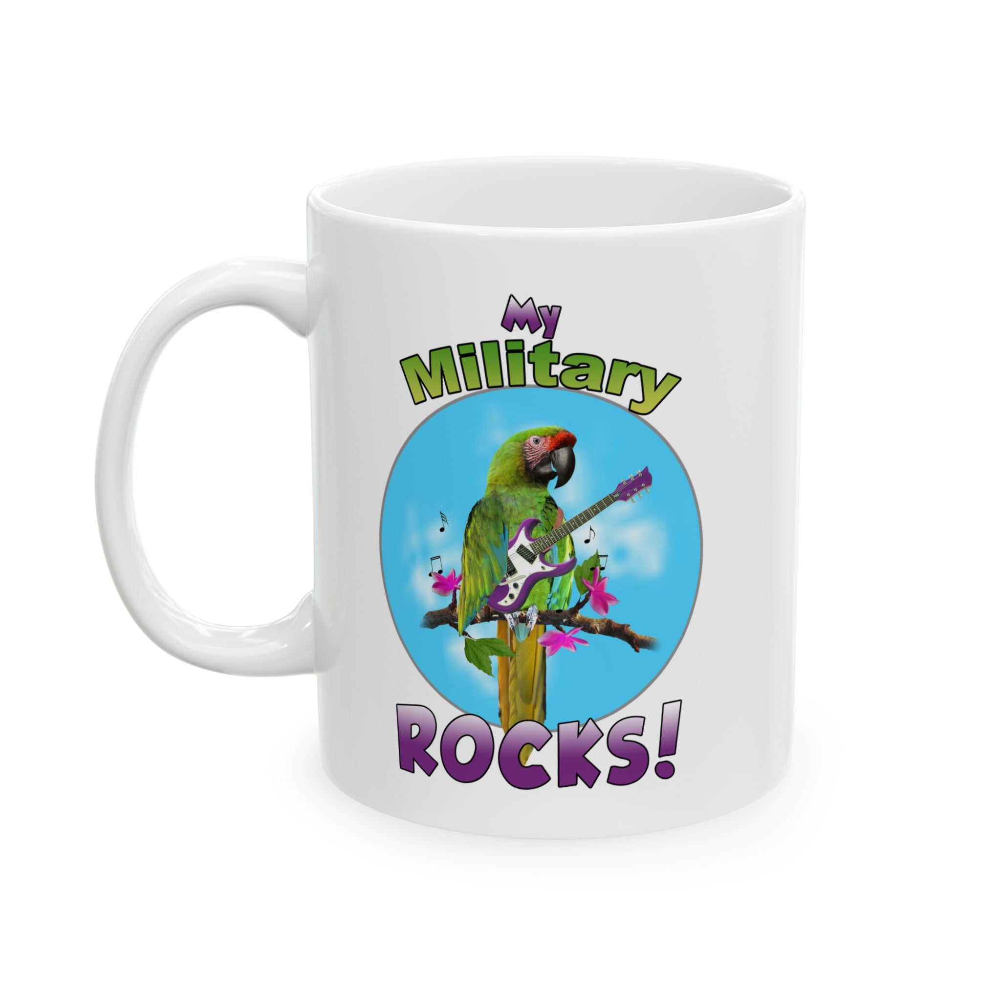 My Military Rocks Guitar Mug