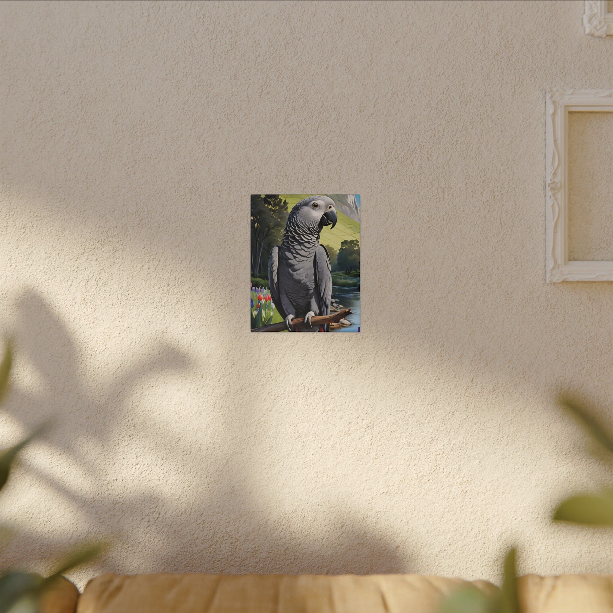 African Grey Parrot Canvas Wall Hangings