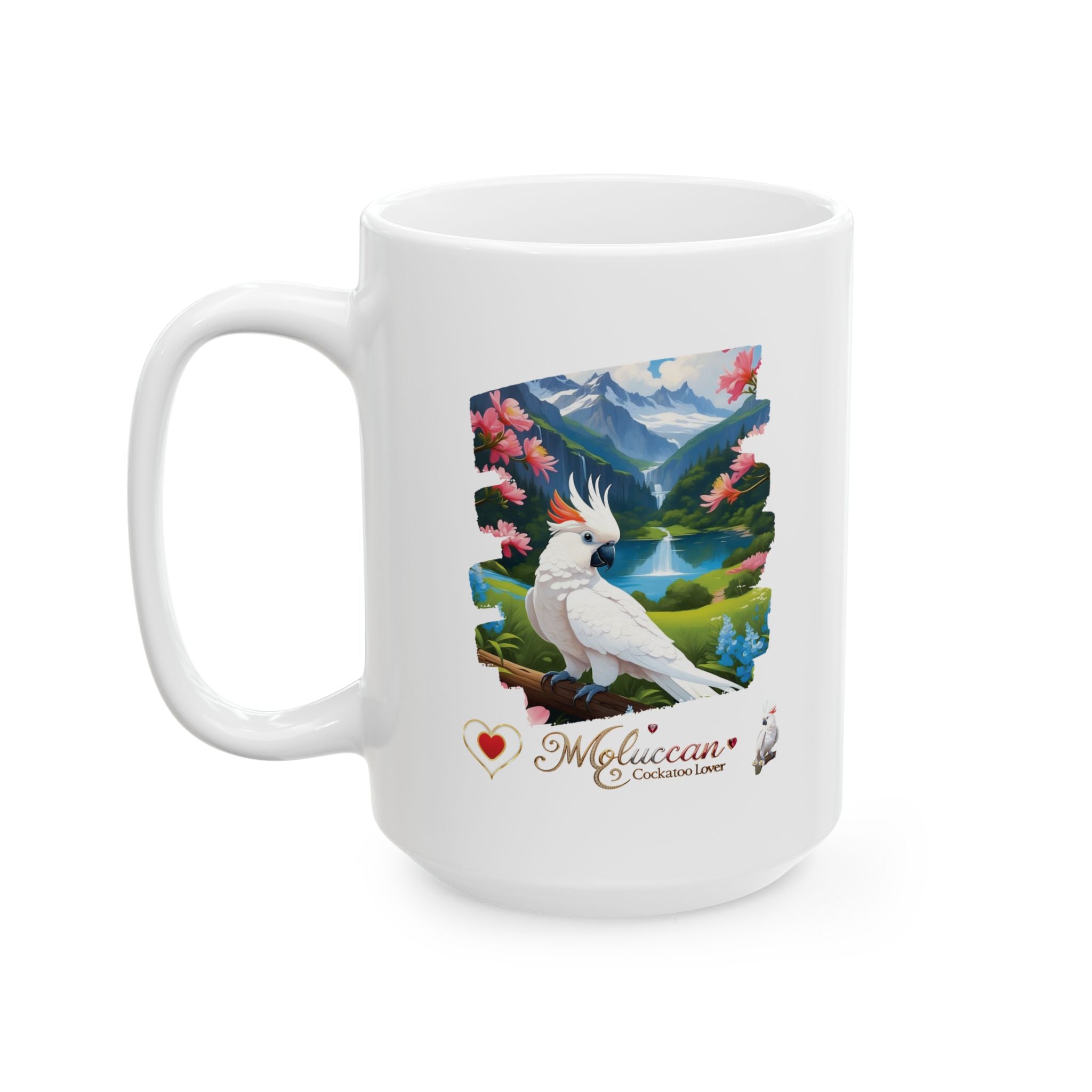 White Moluccan Cockatoo Lover Mug