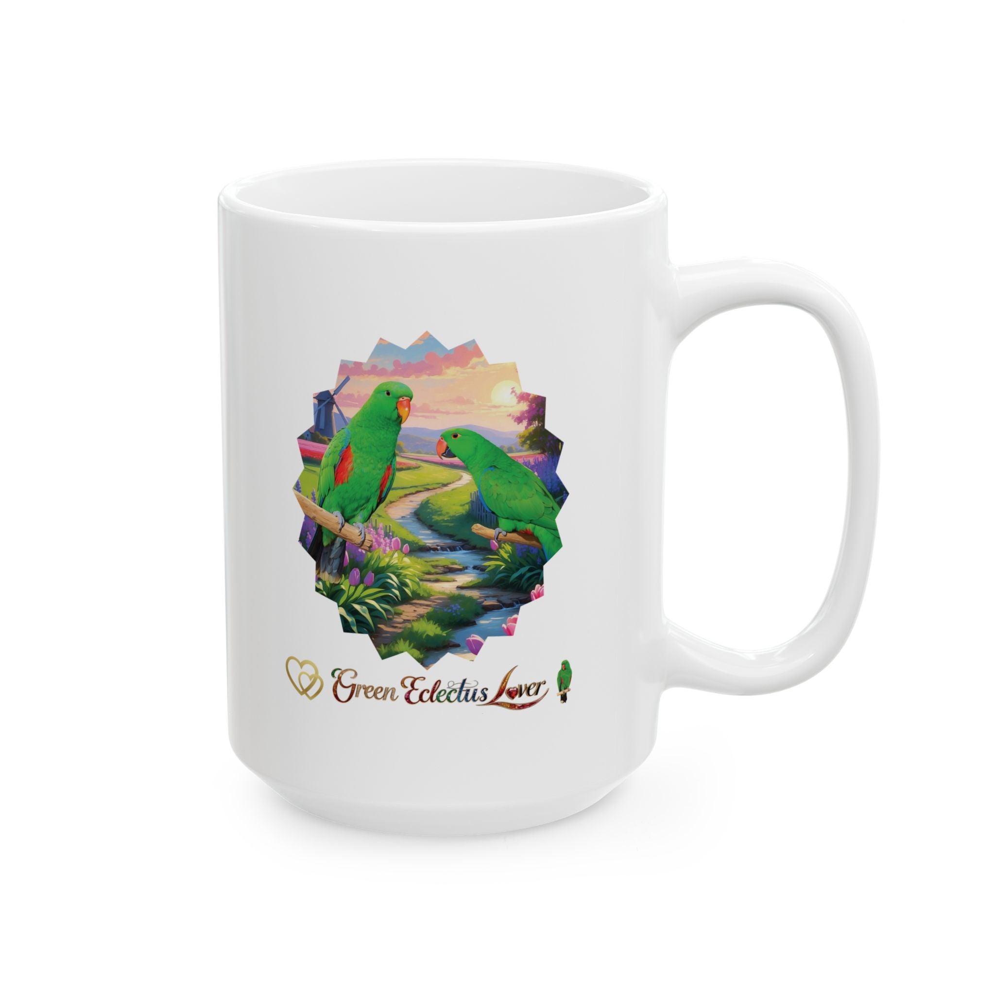 Green Eclectus Mug