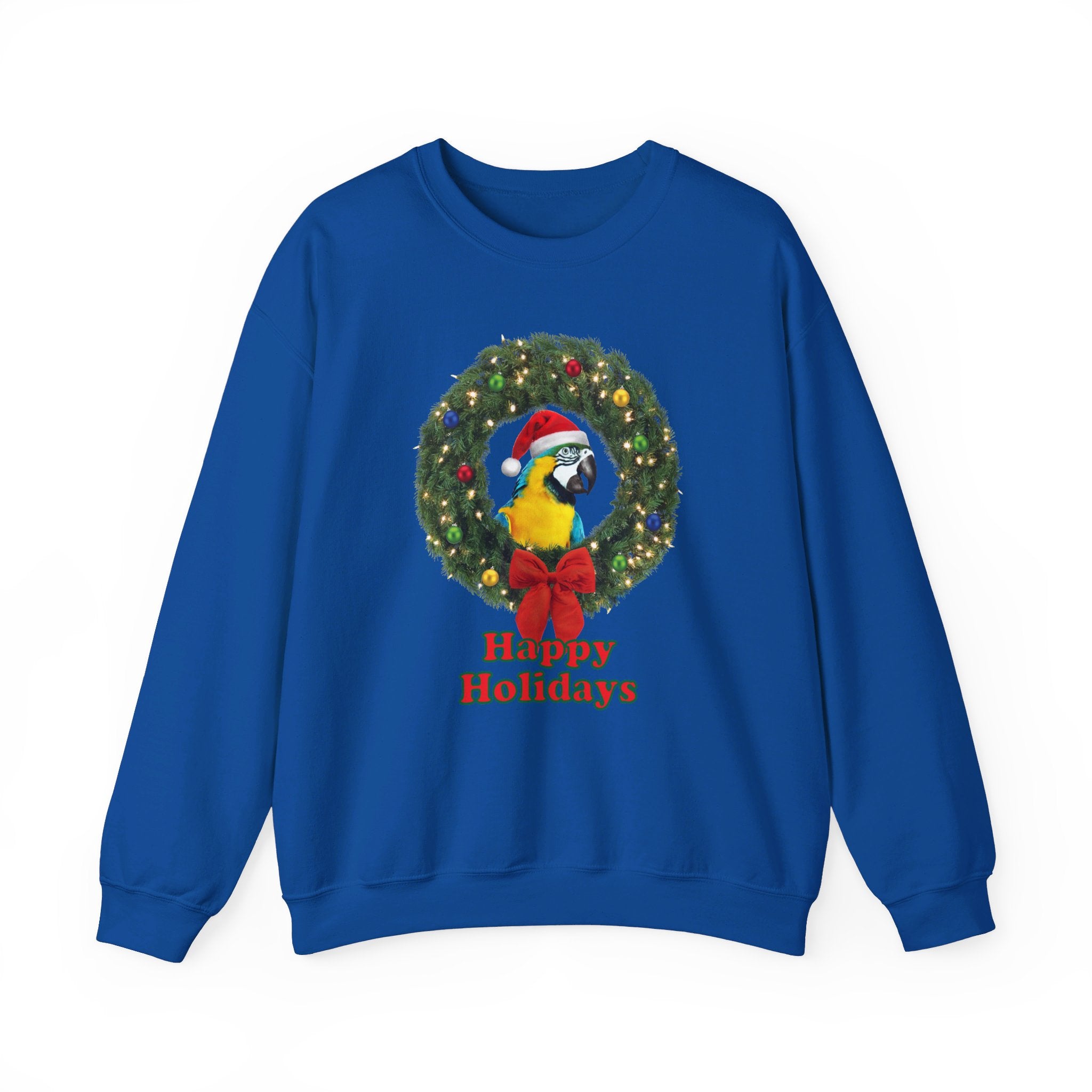 Happy Christmas Holidays Blue And Gold Sweatshirt