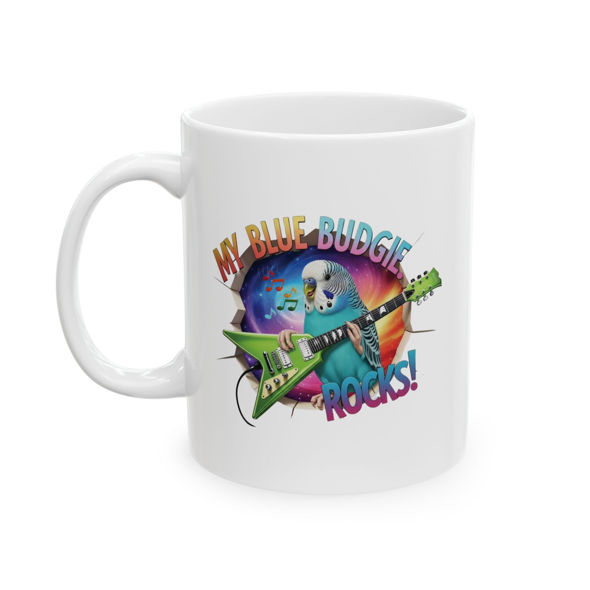 My Blue Budgie Rocks Mug