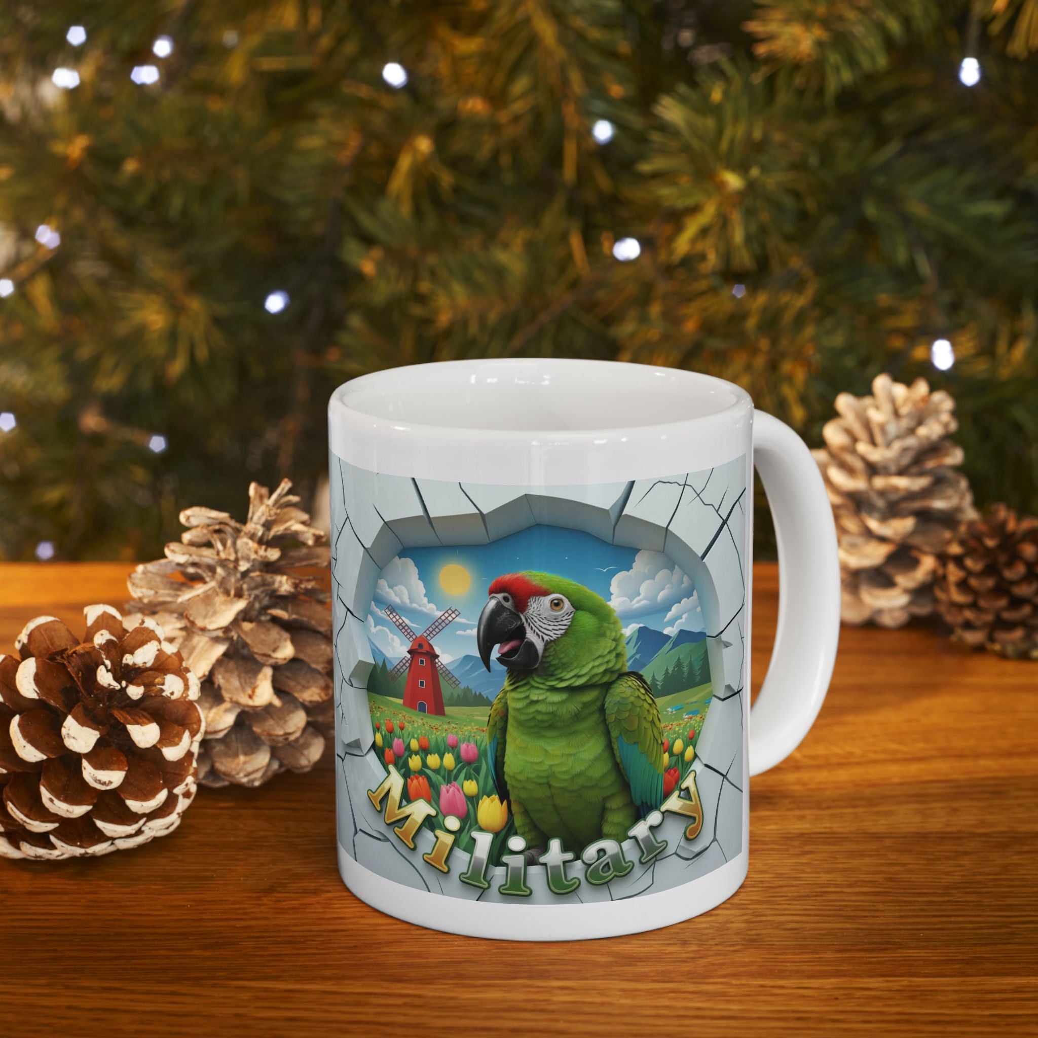 Military Meadow Scenic Mug