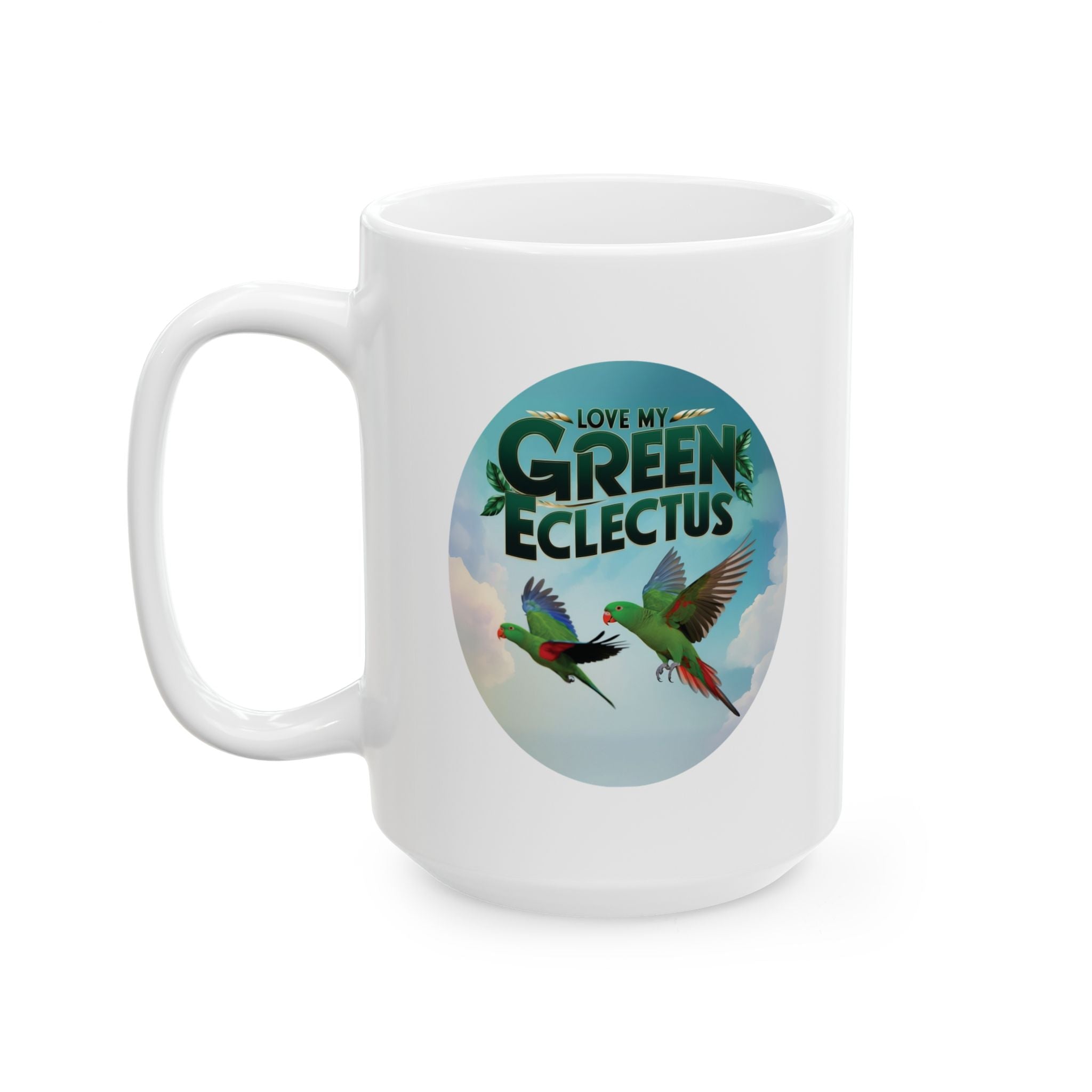 Love My Green Eclectus Mug