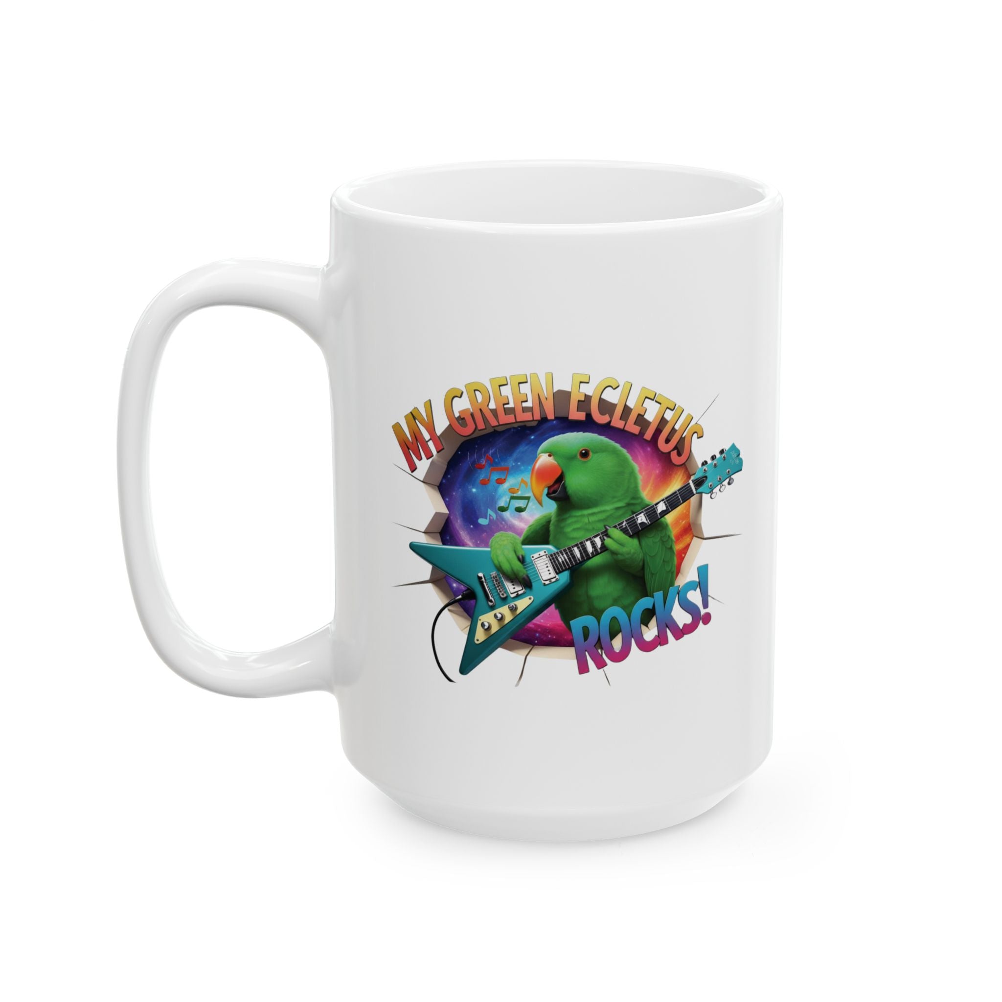 Green Eclectus Rocks Mug