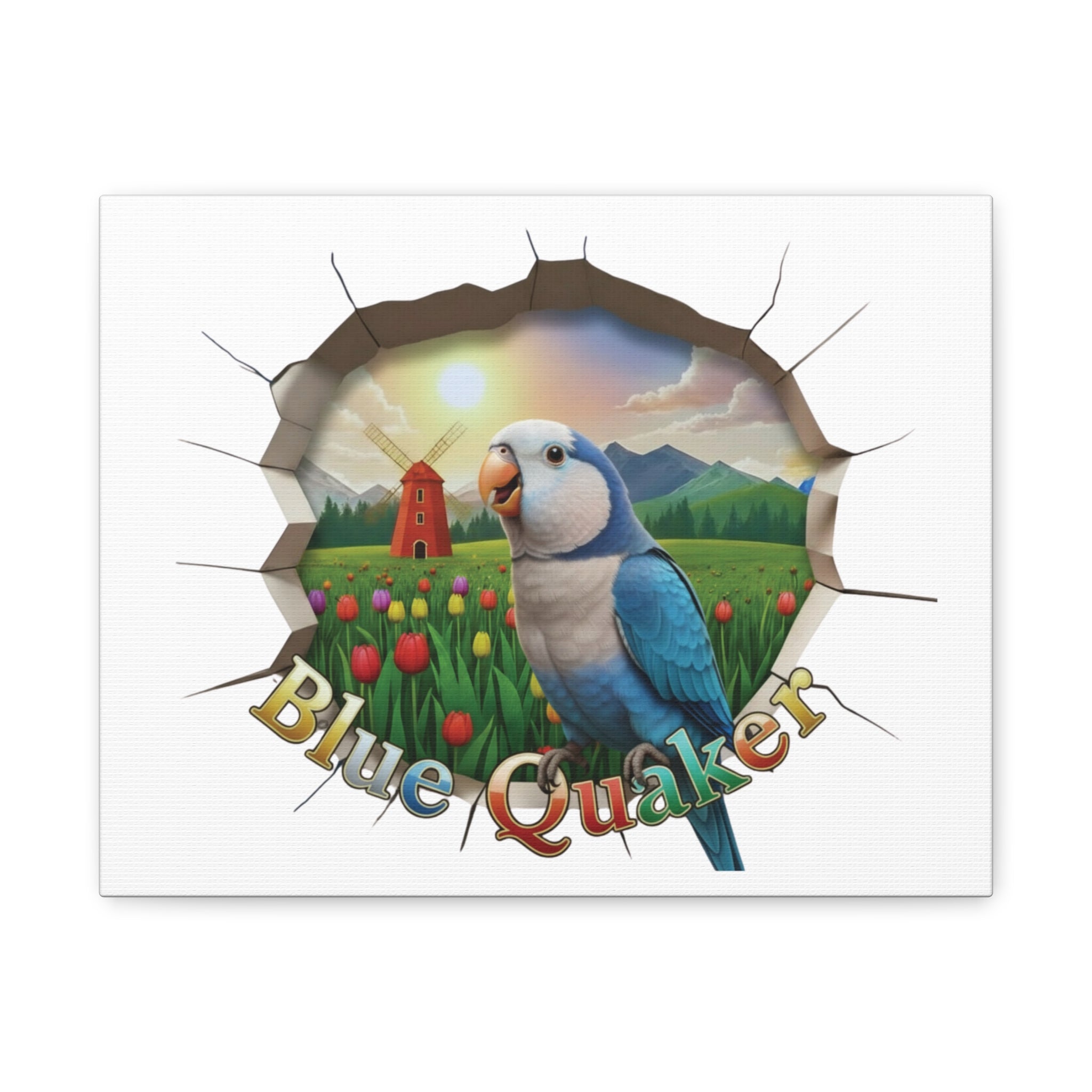 Blue Quaker Breakthrough Wall-Hanging