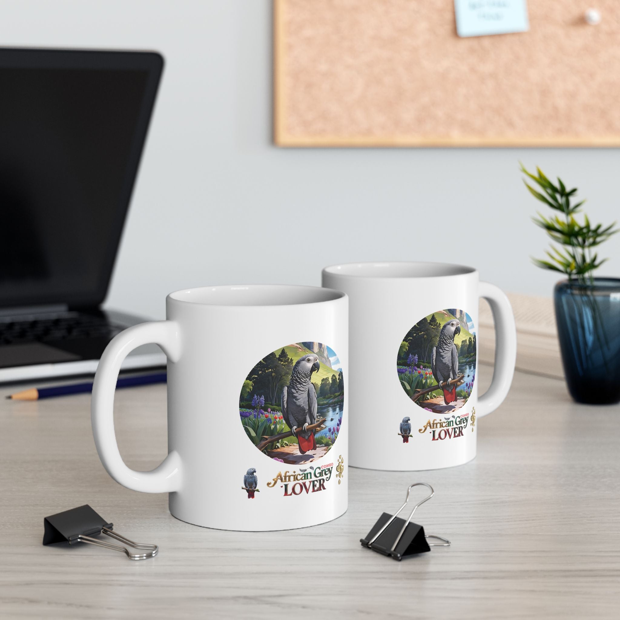 African Grey Lover Ceramic Mug