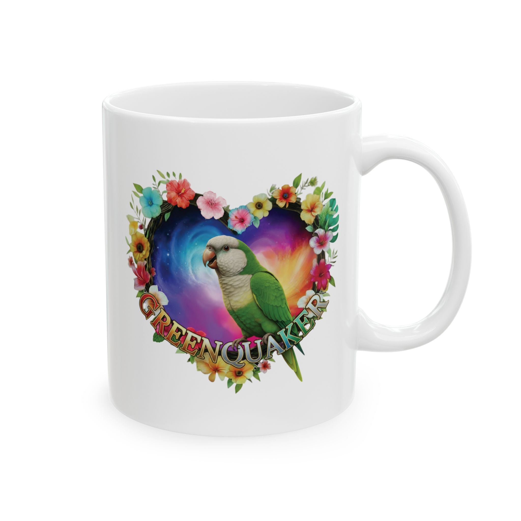 Colorful Green Quaker Mug