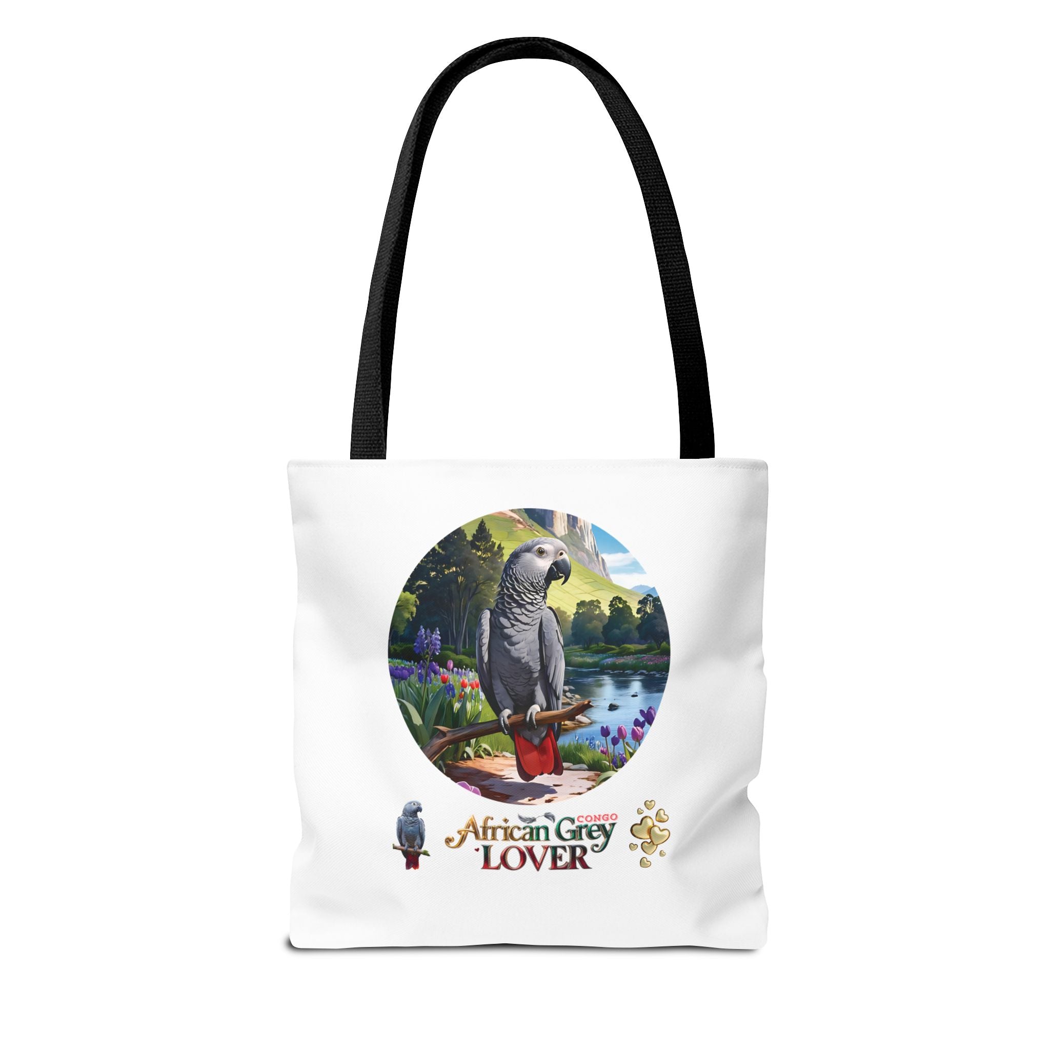 Tote Bag With African Grey Lover Design