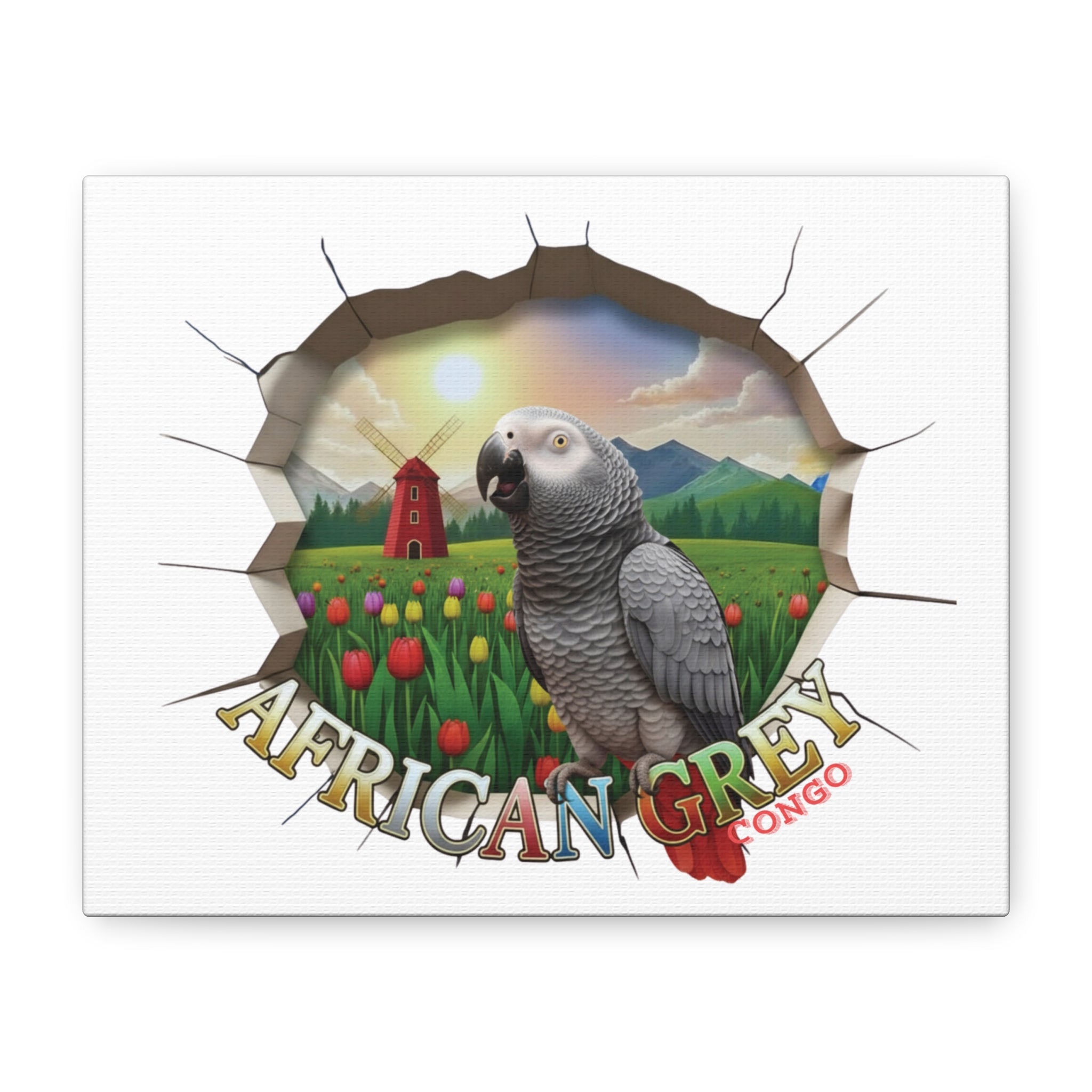 African Grey Congo Nature Wall-Hanging