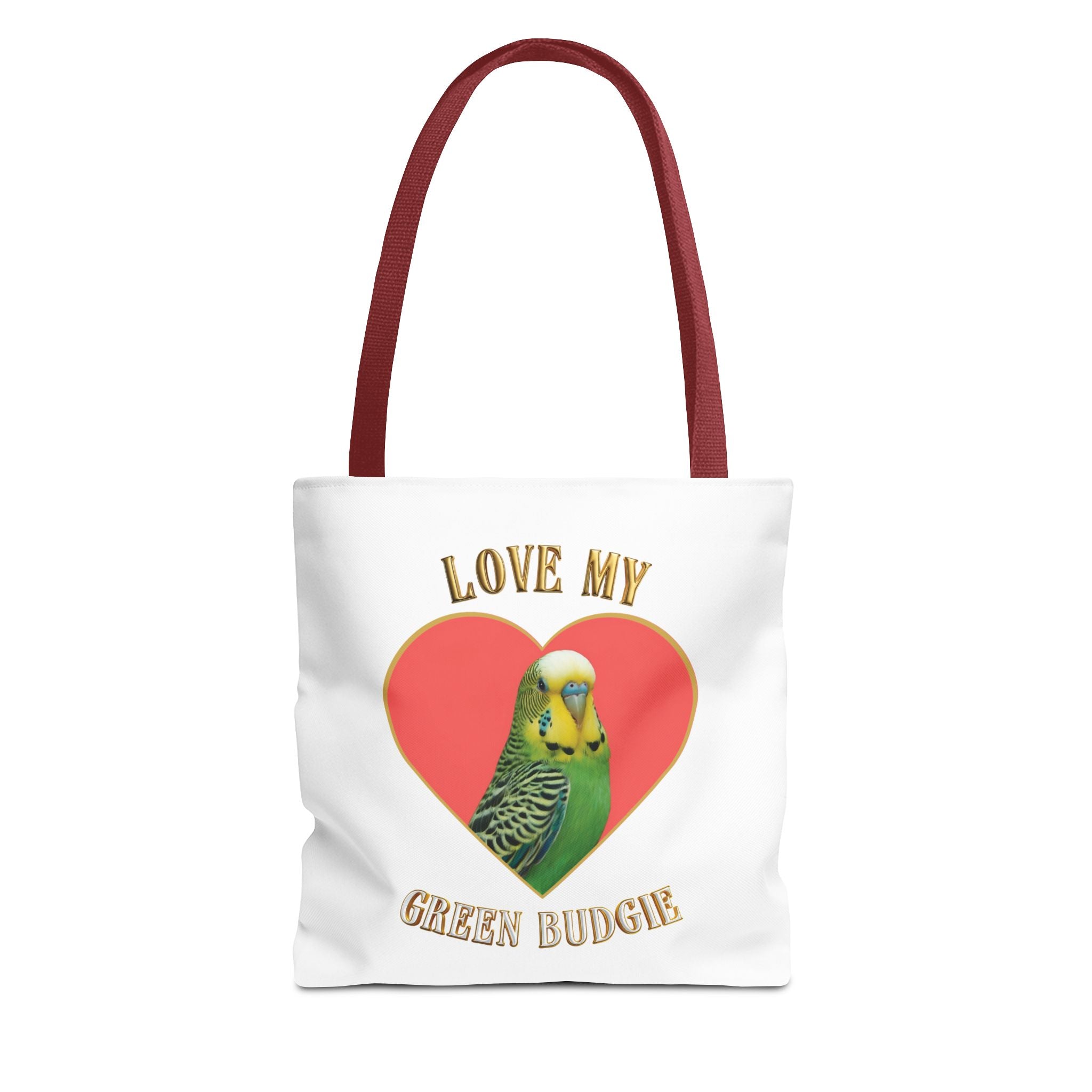 Love My Green Budgie Tote Bag